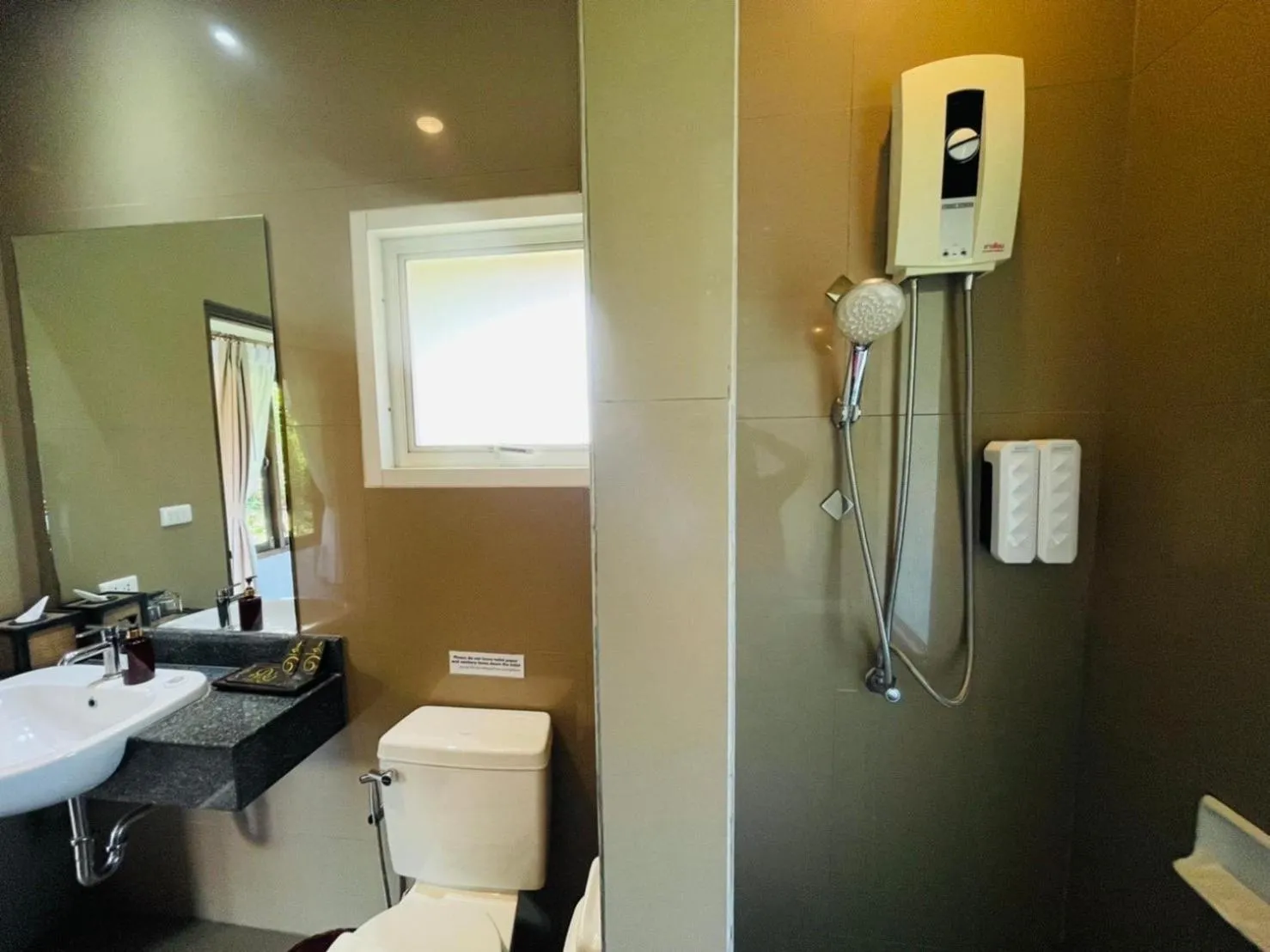 Shower in Bakantiang Resort