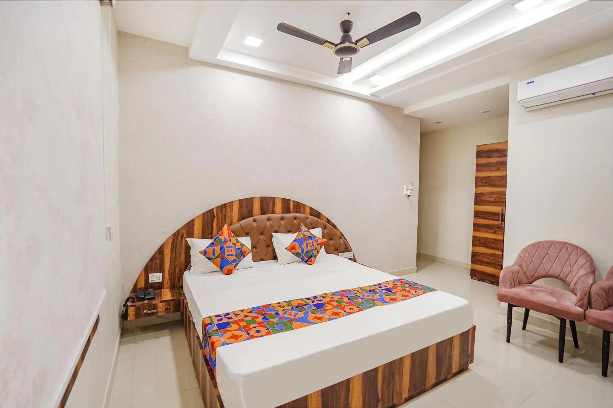 Bed in FabHotel TS Inn