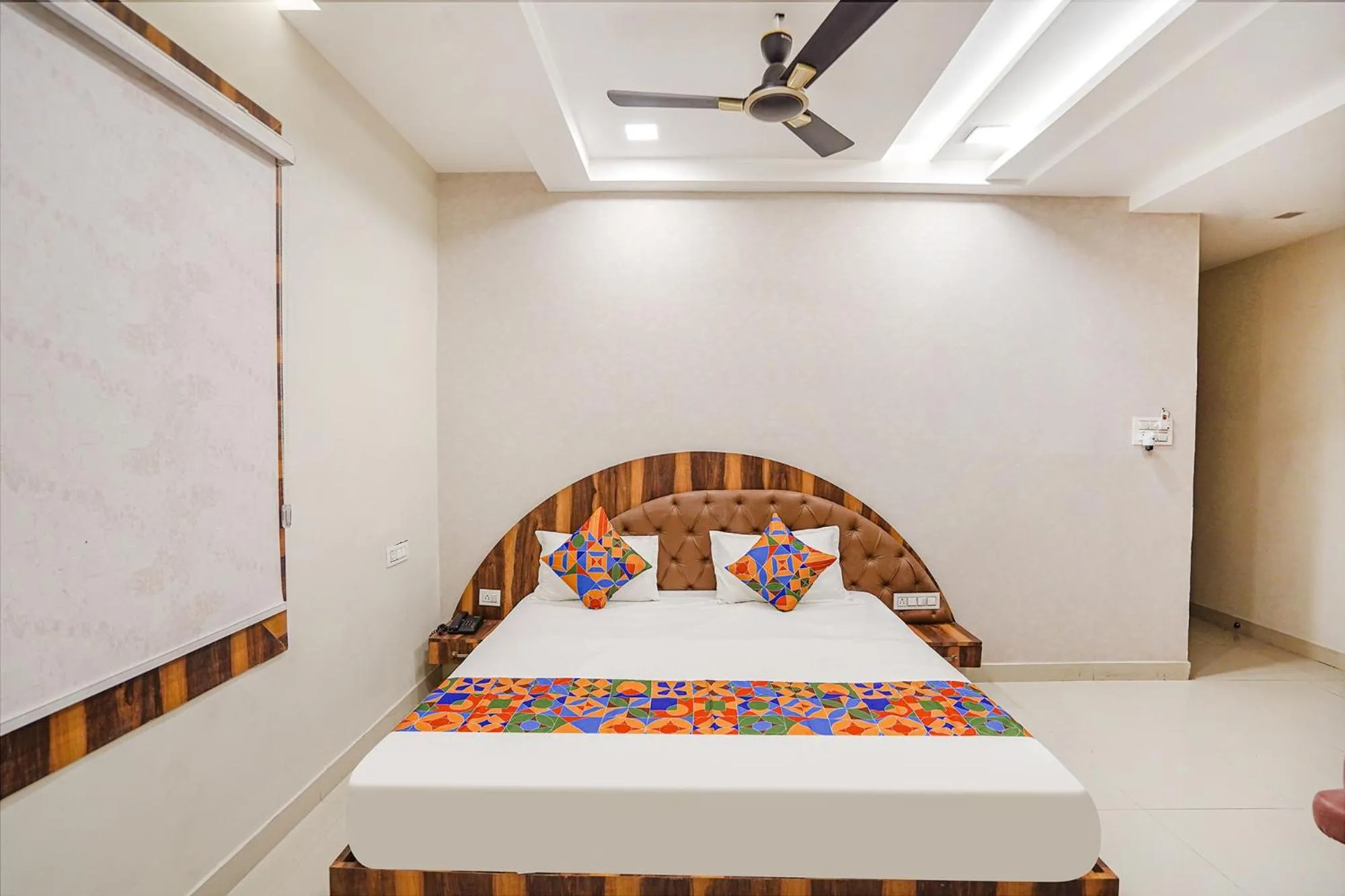 Bed in FabHotel TS Inn