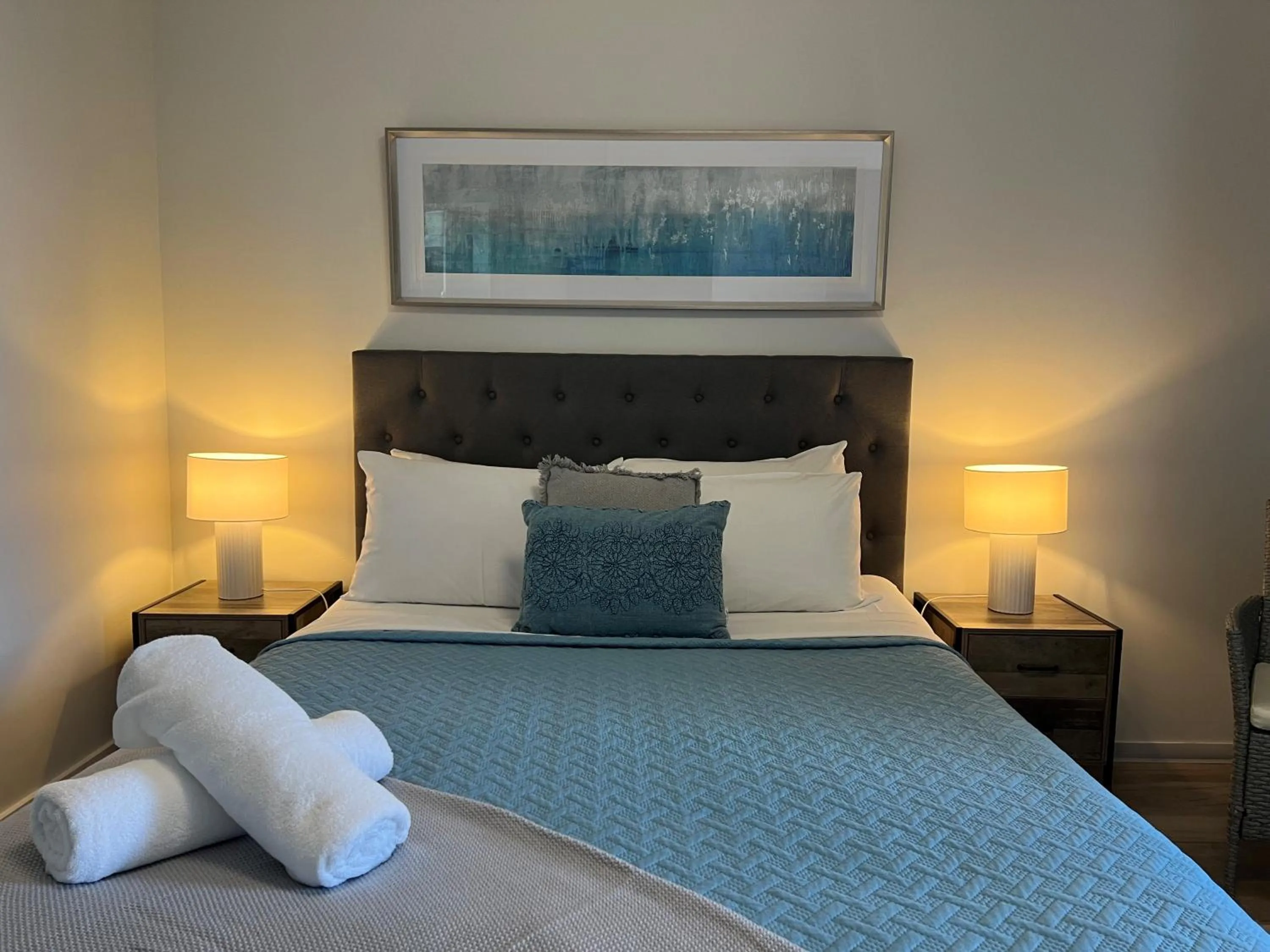 Bed in Jackie Howe Motel