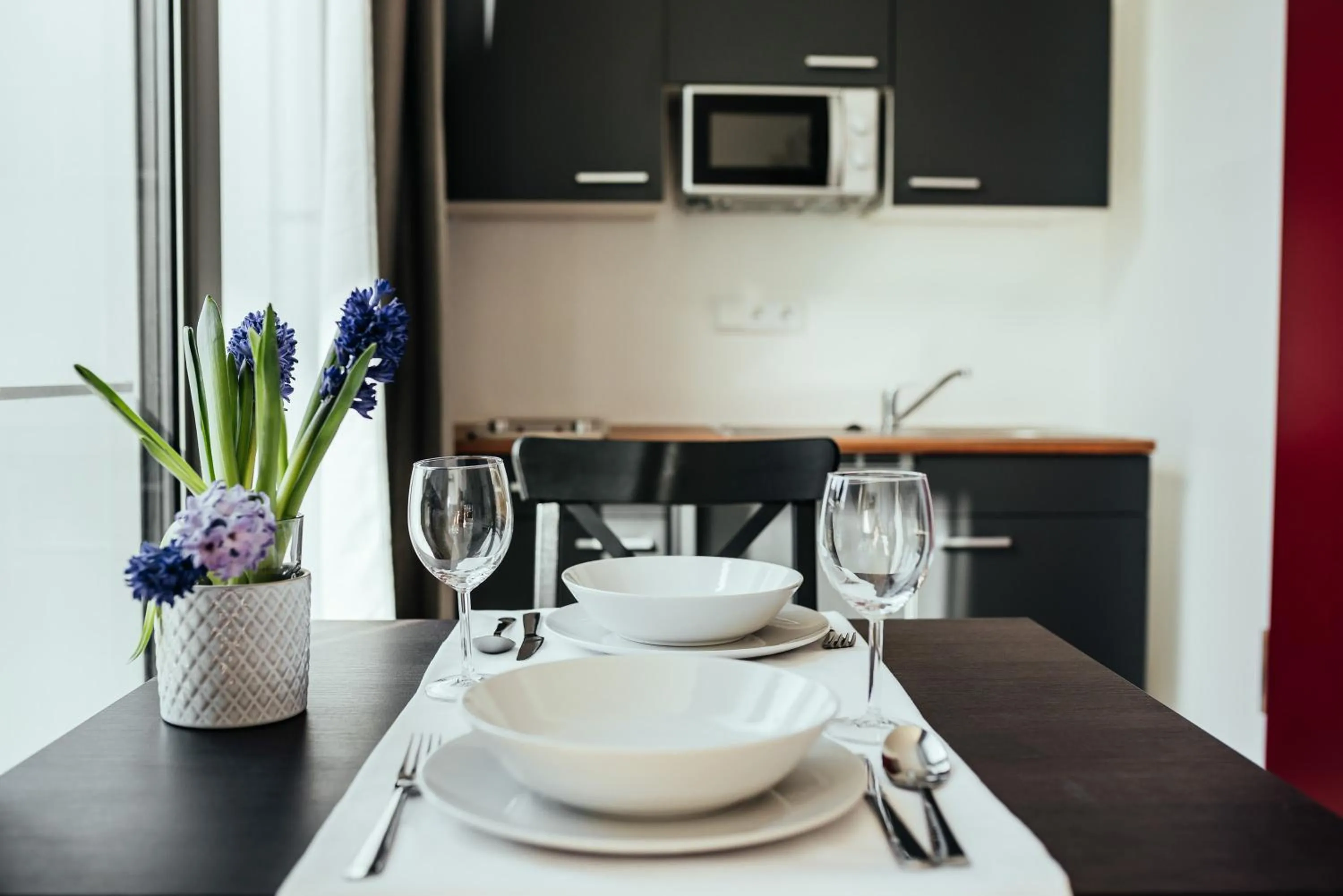 Kitchen or kitchenette in The Rix Studios & Suites