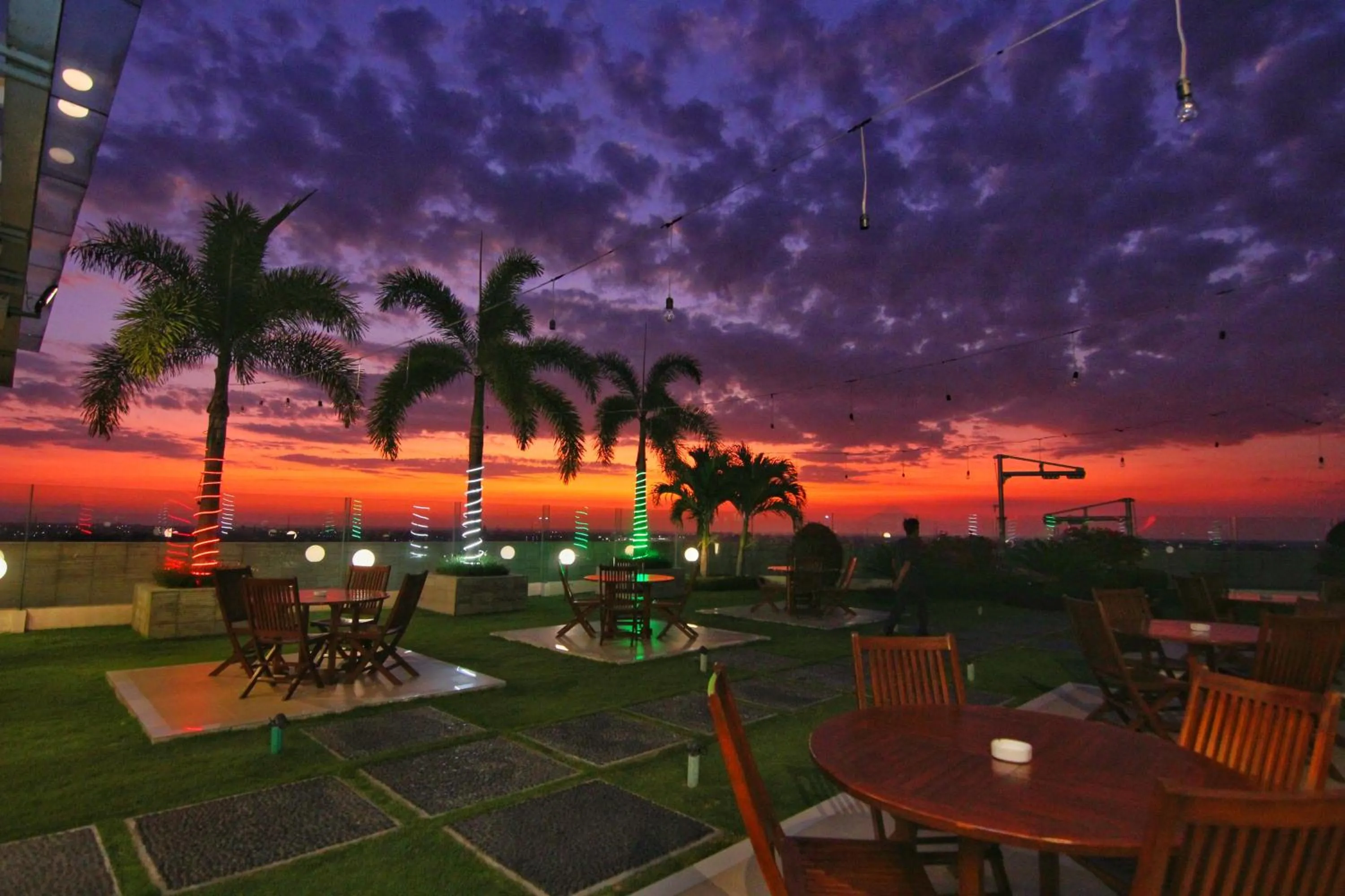 City view in Golden Palace Hotel Lombok