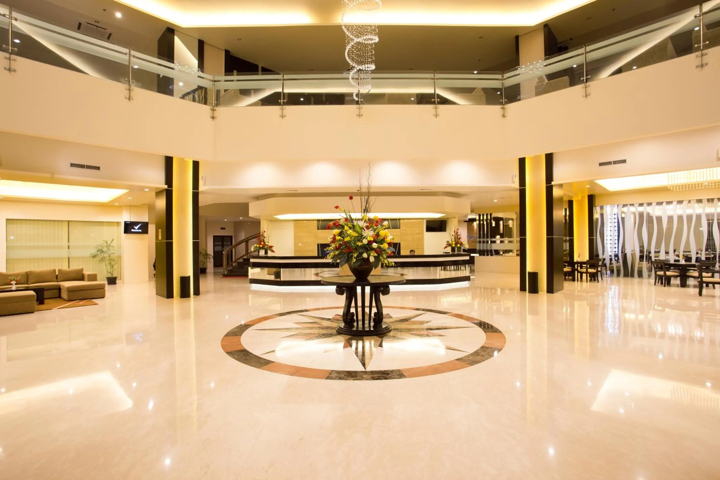 Lobby or reception in Golden Palace Hotel Lombok