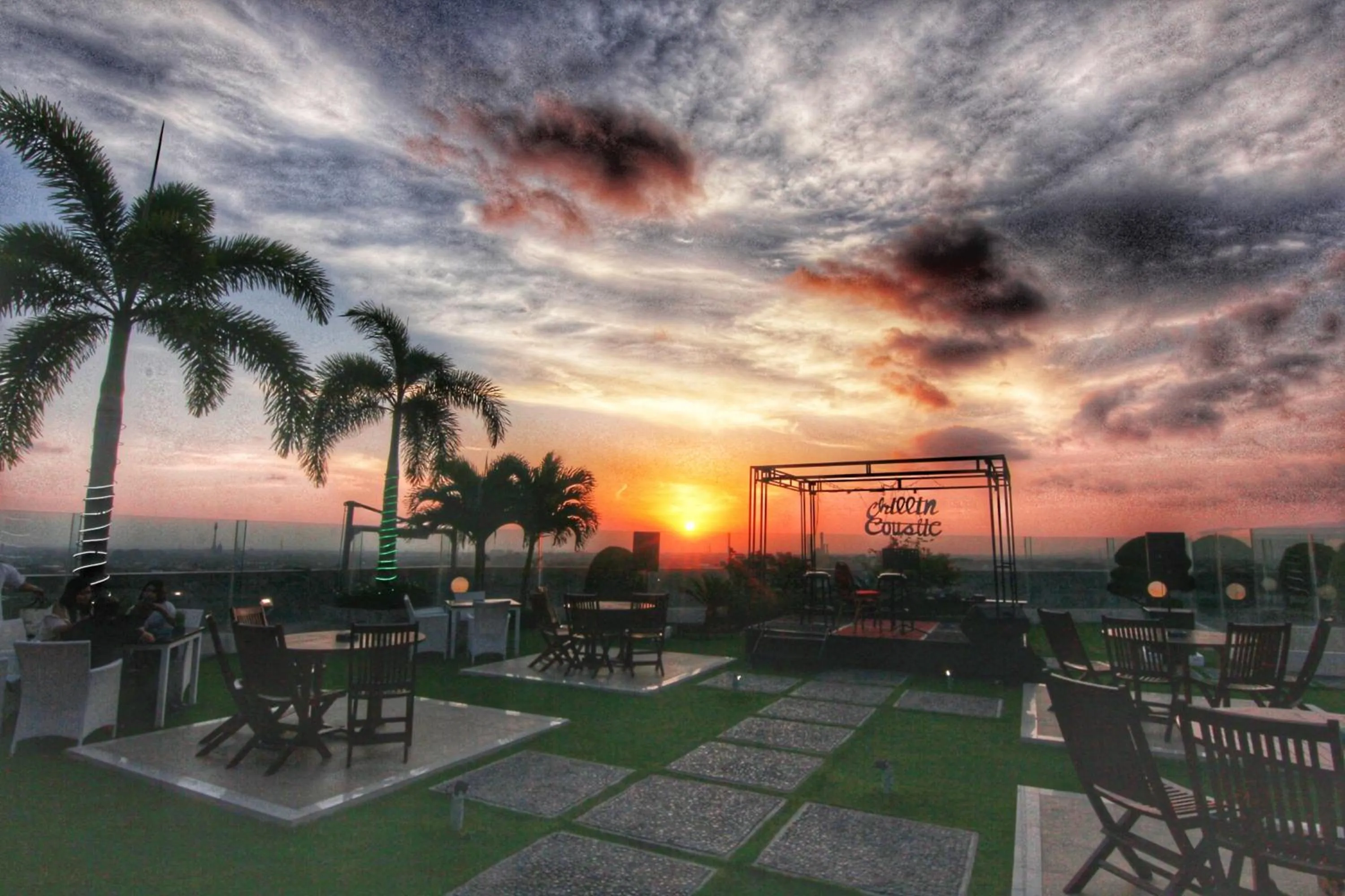 City view in Golden Palace Hotel Lombok