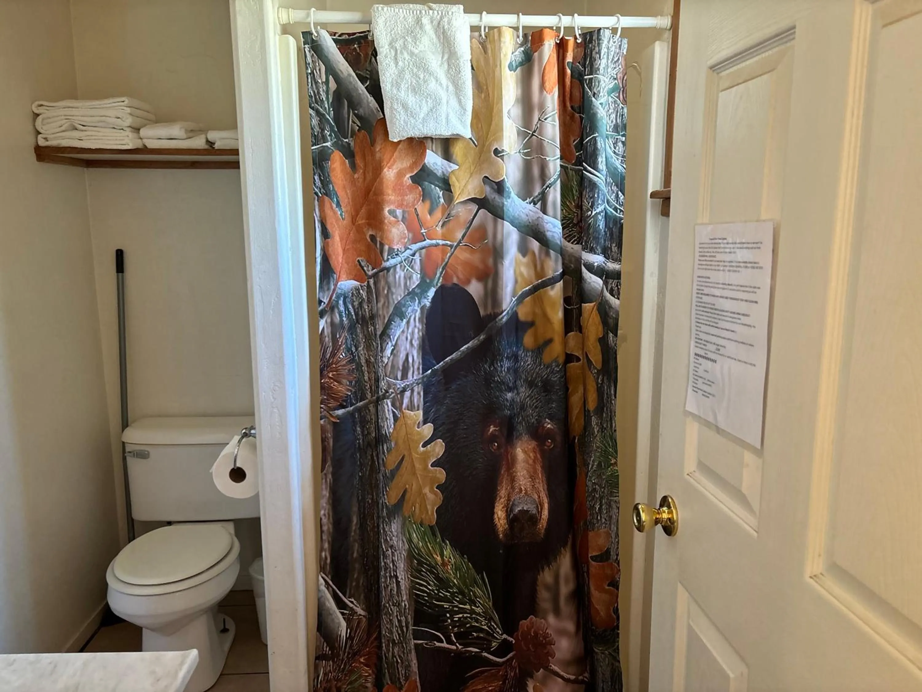 Bathroom in Sequoia River Front Cabins