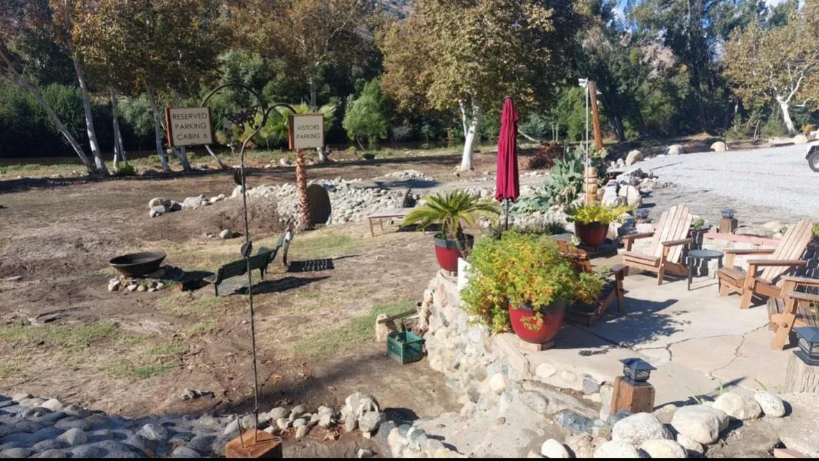 Patio in Sequoia River Front Cabins