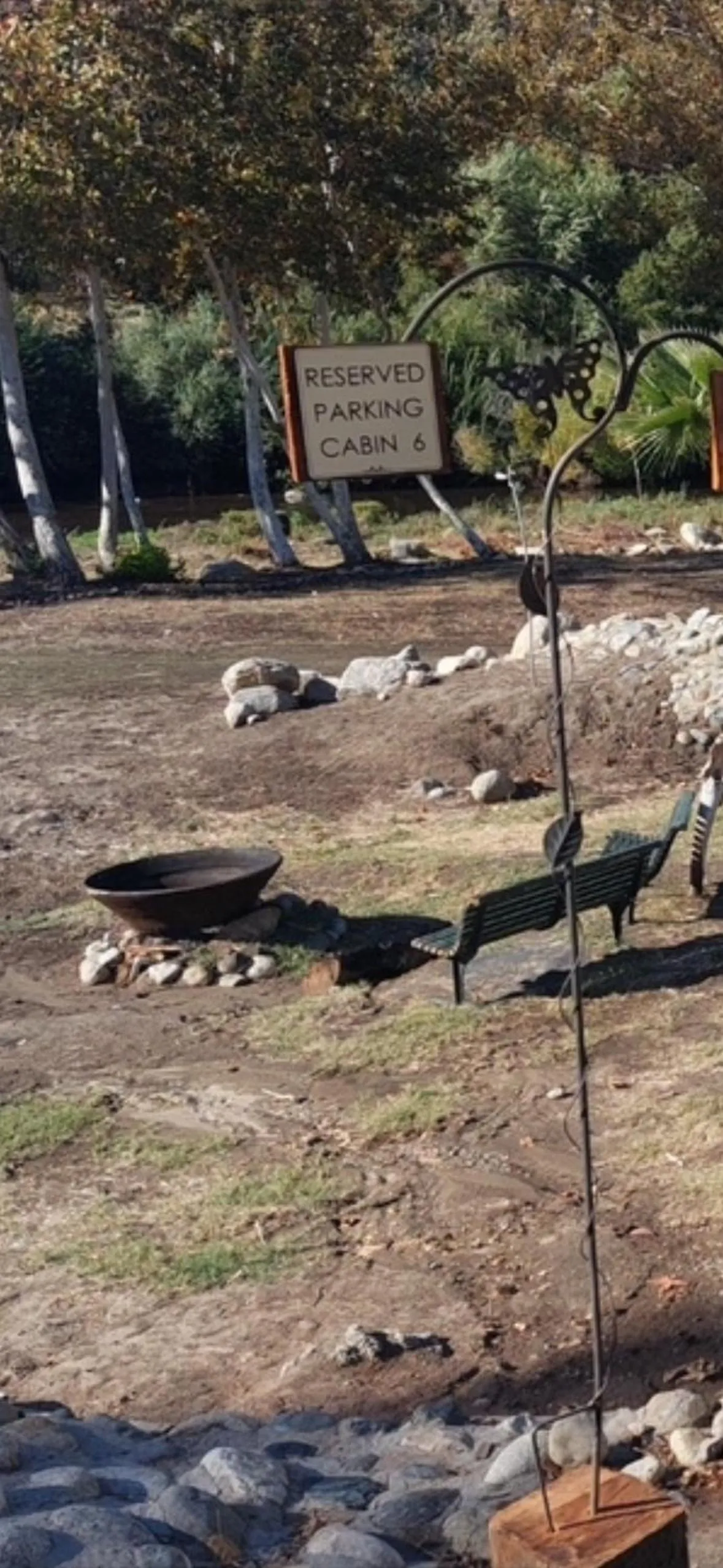Parking in Sequoia River Front Cabins