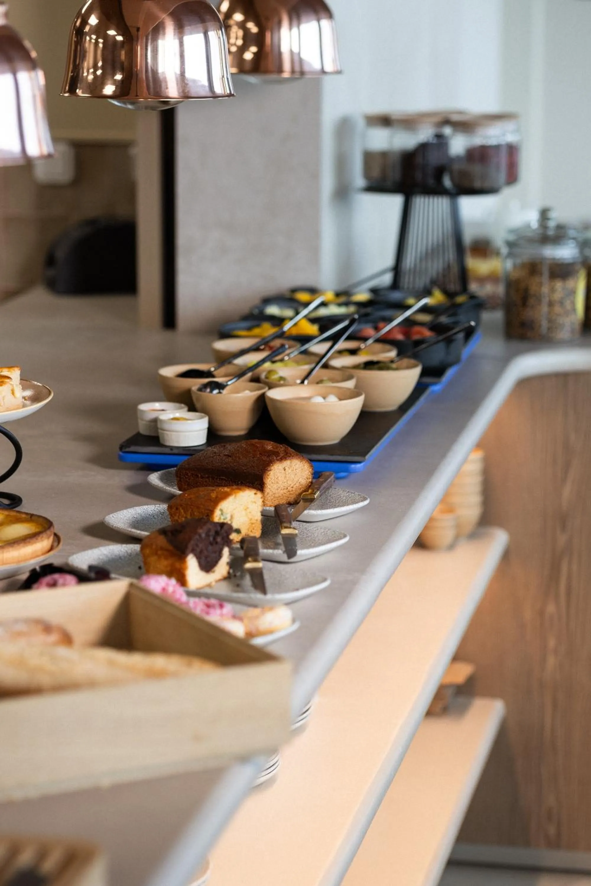 Buffet breakfast in Mövenpick hotel Brussels airport