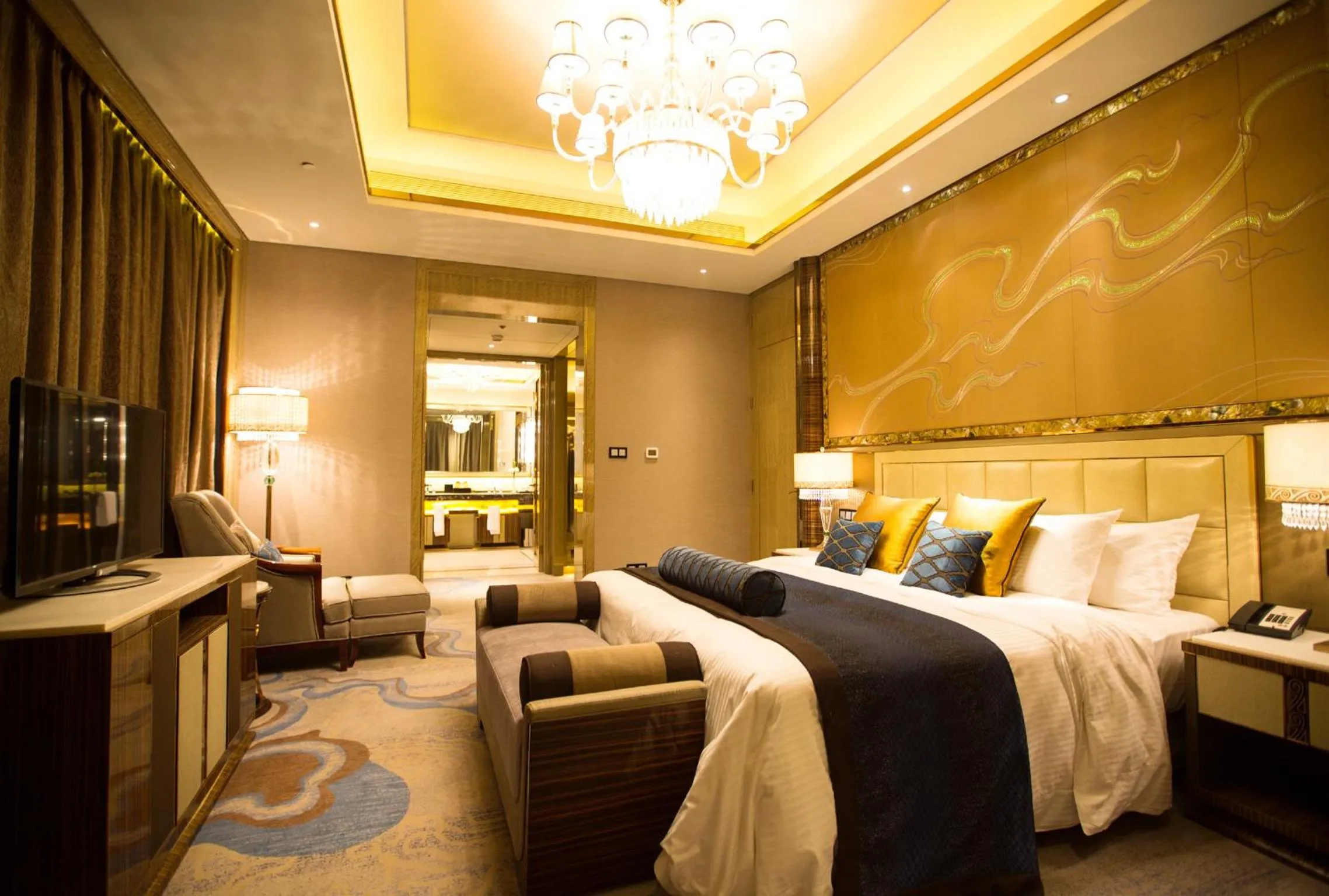 Bedroom, Bed in Wanda Vista Lanzhou