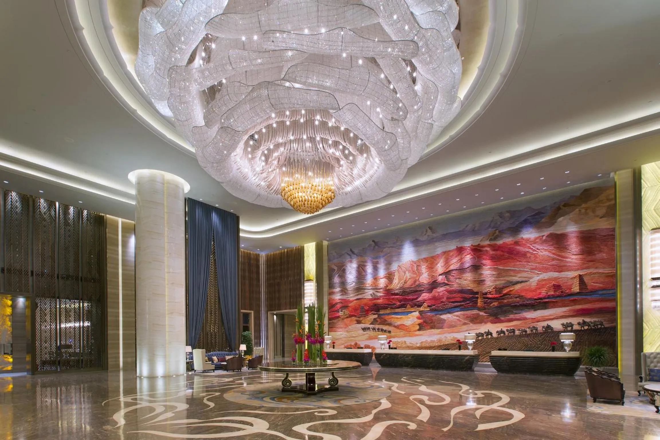 Lobby or reception in Wanda Vista Lanzhou
