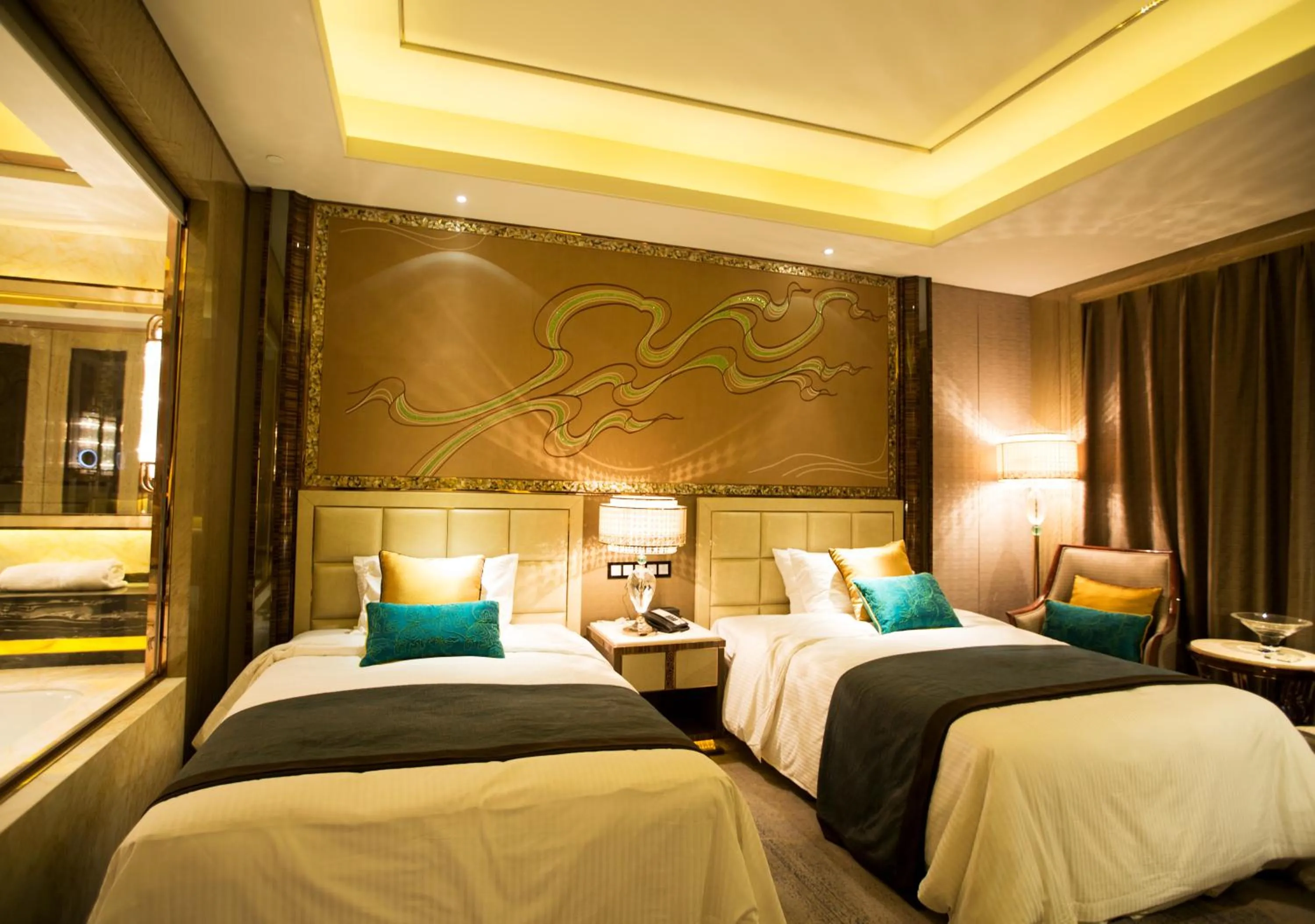 Photo of the whole room, Bed in Wanda Vista Lanzhou