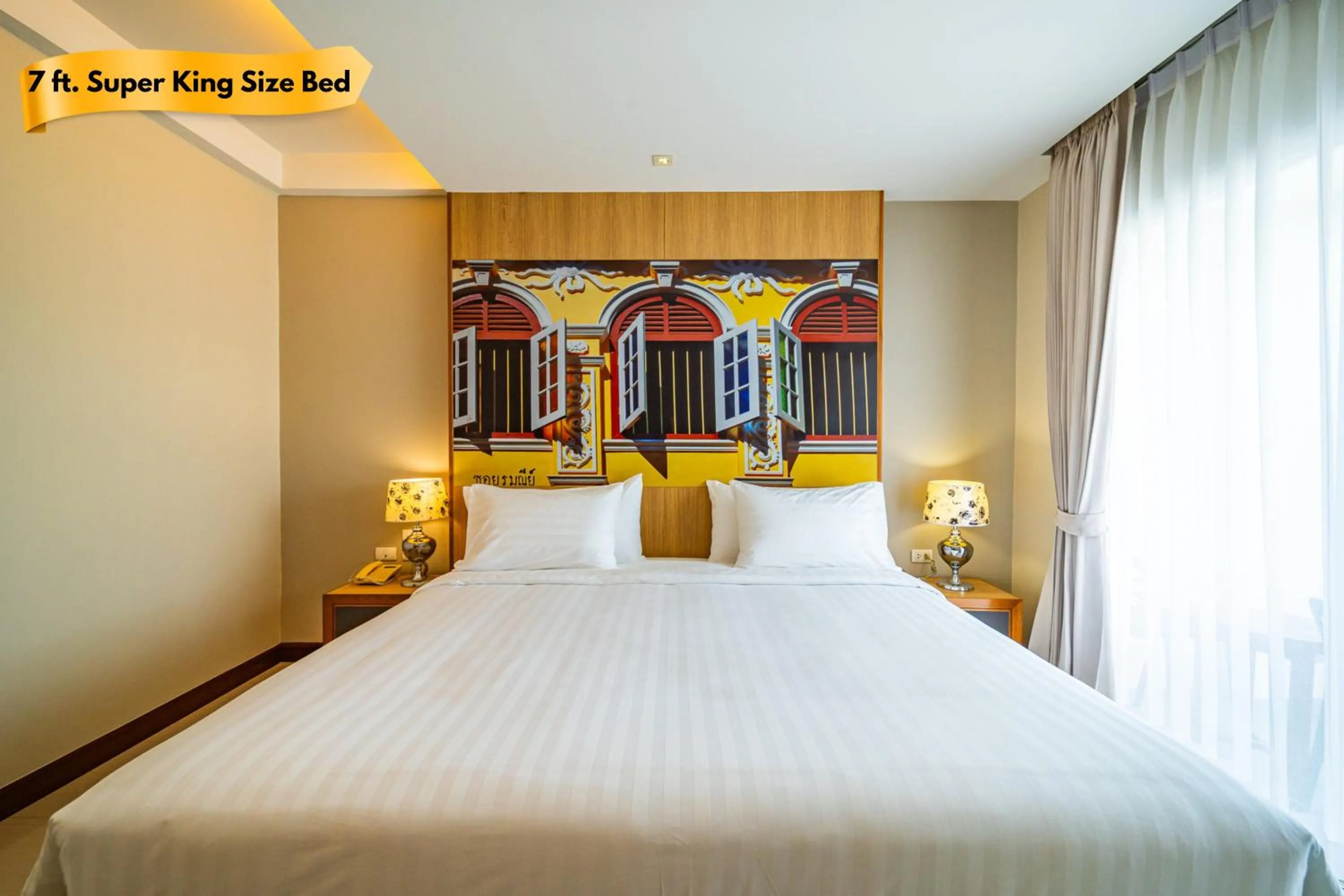 Bed in Ratana Hotel Rassada, PHUKET TOWN- SHA Extra Plus