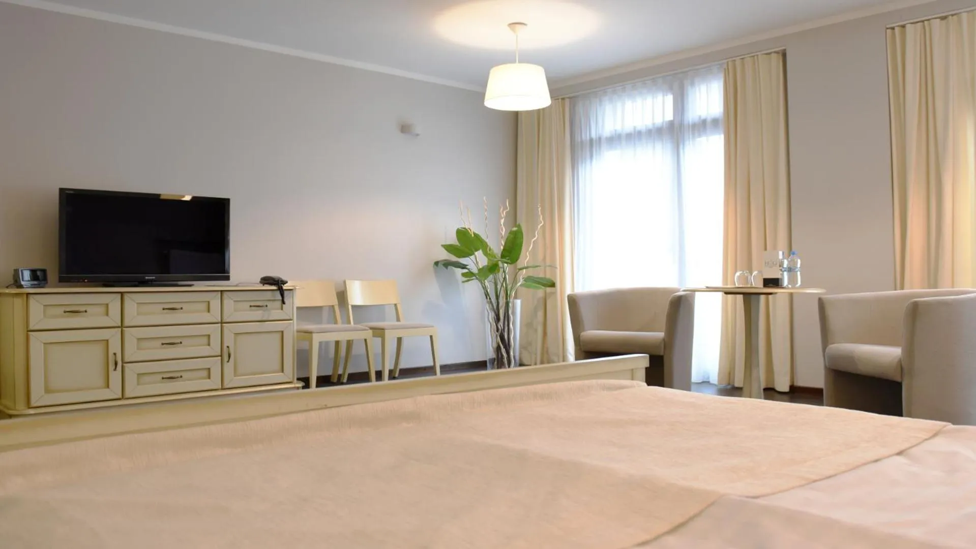 Bed in Hotel Grzegorzewski