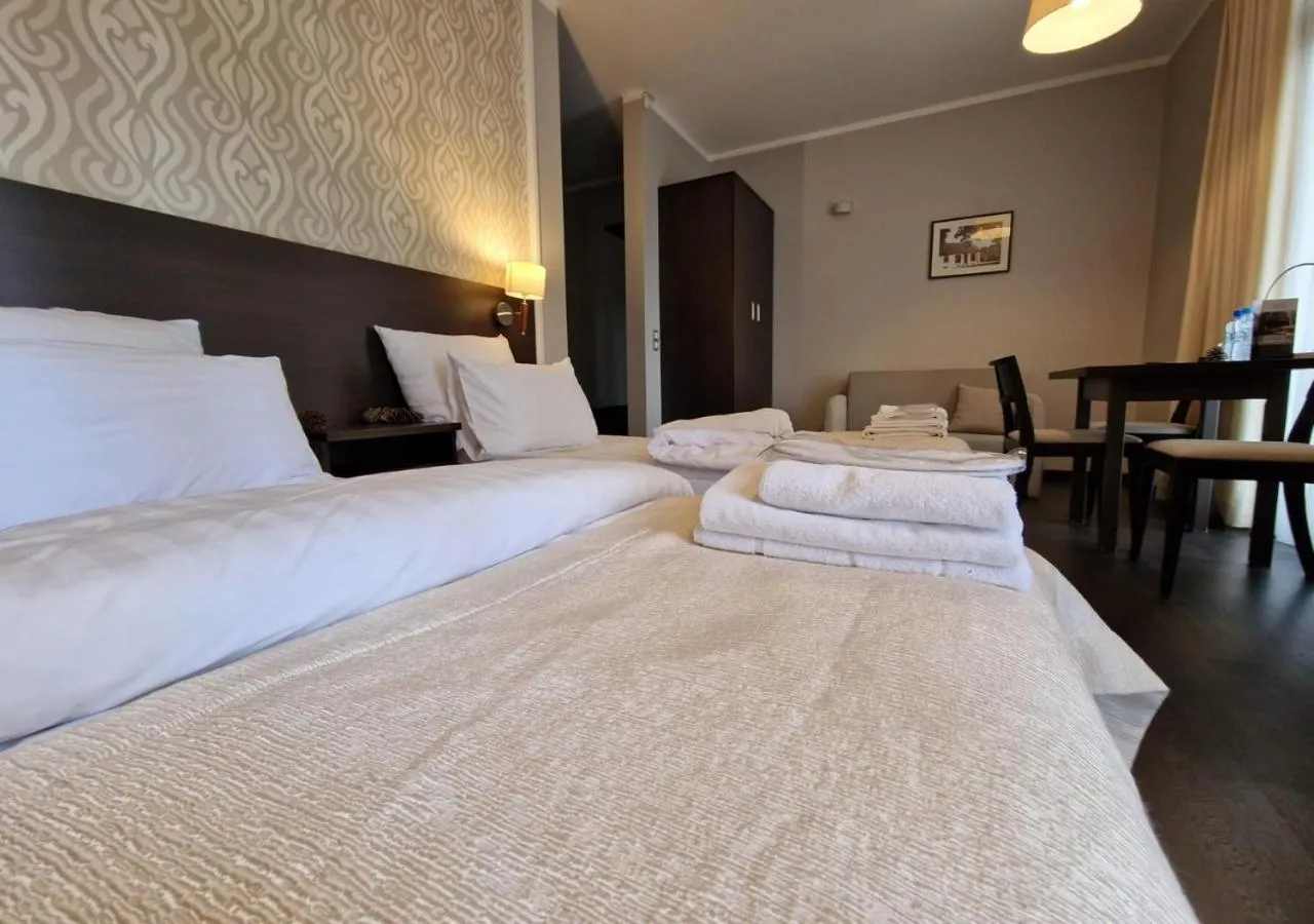 Bed in Hotel Grzegorzewski