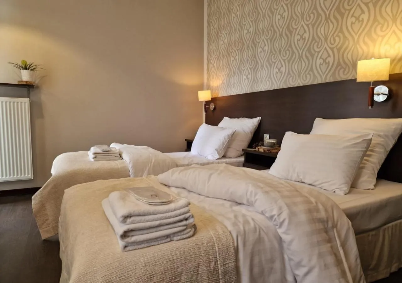 Bed in Hotel Grzegorzewski