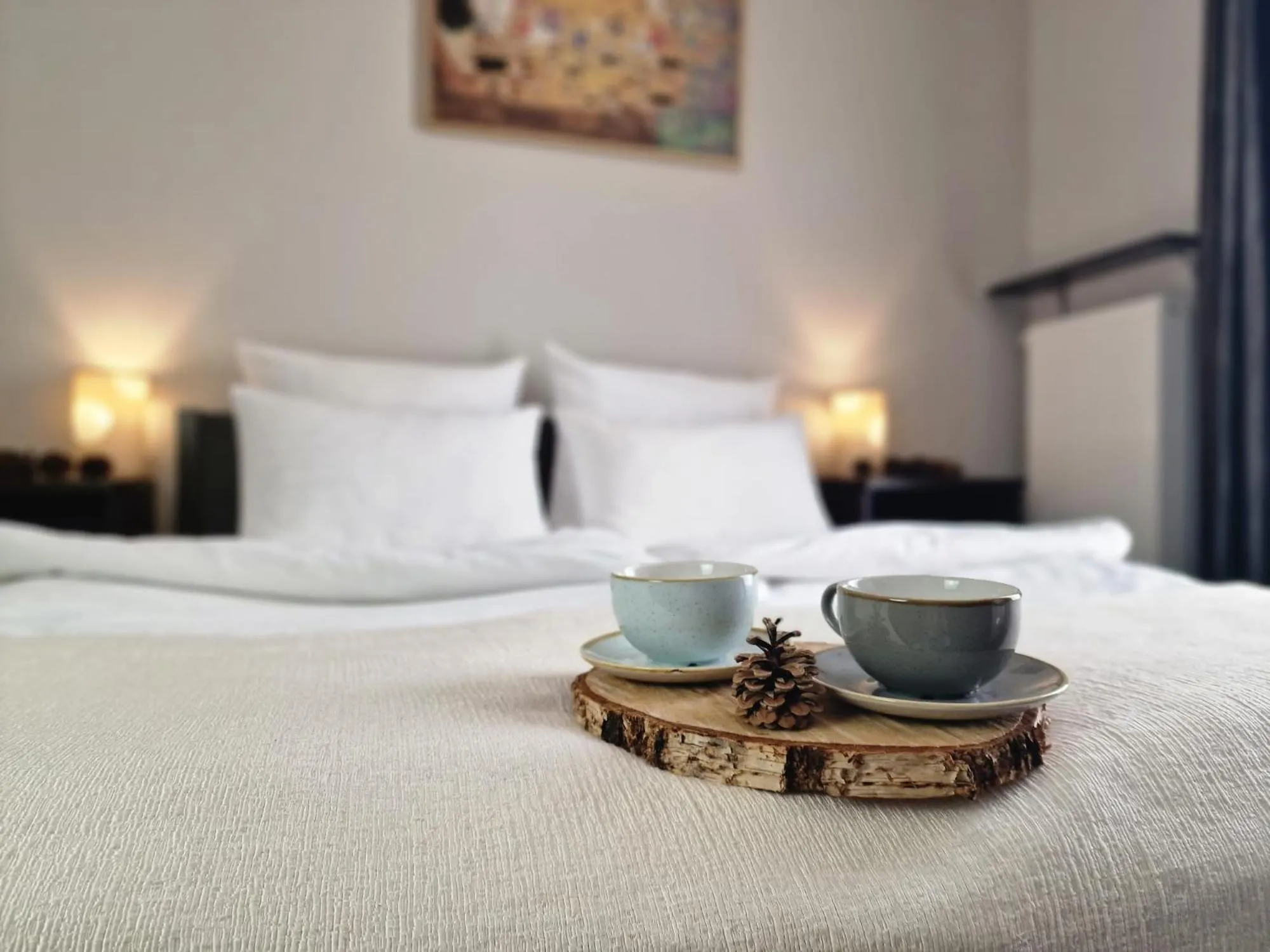 Bed in Hotel Grzegorzewski