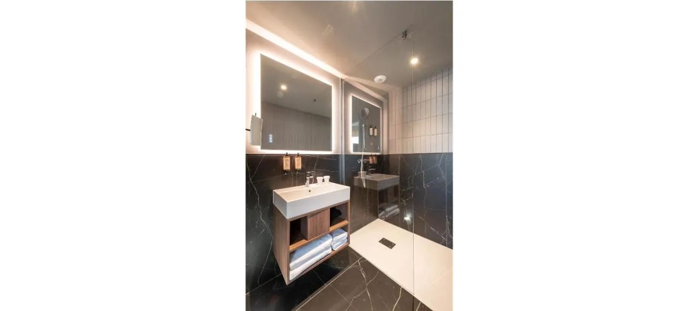 Shower in Mercure Achères St Germain en Laye