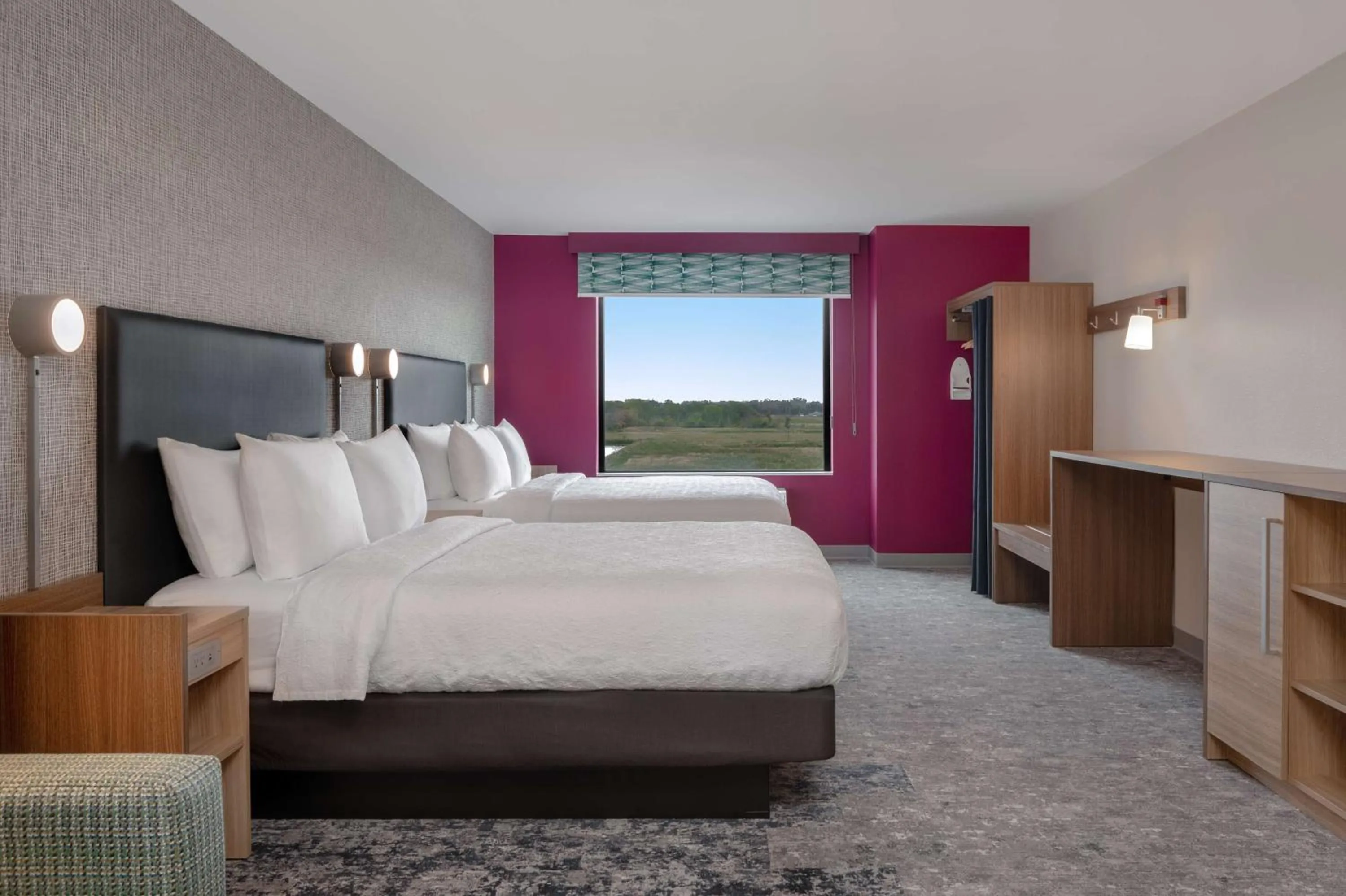 Bed in Home2 Suites By Hilton Sheboygan