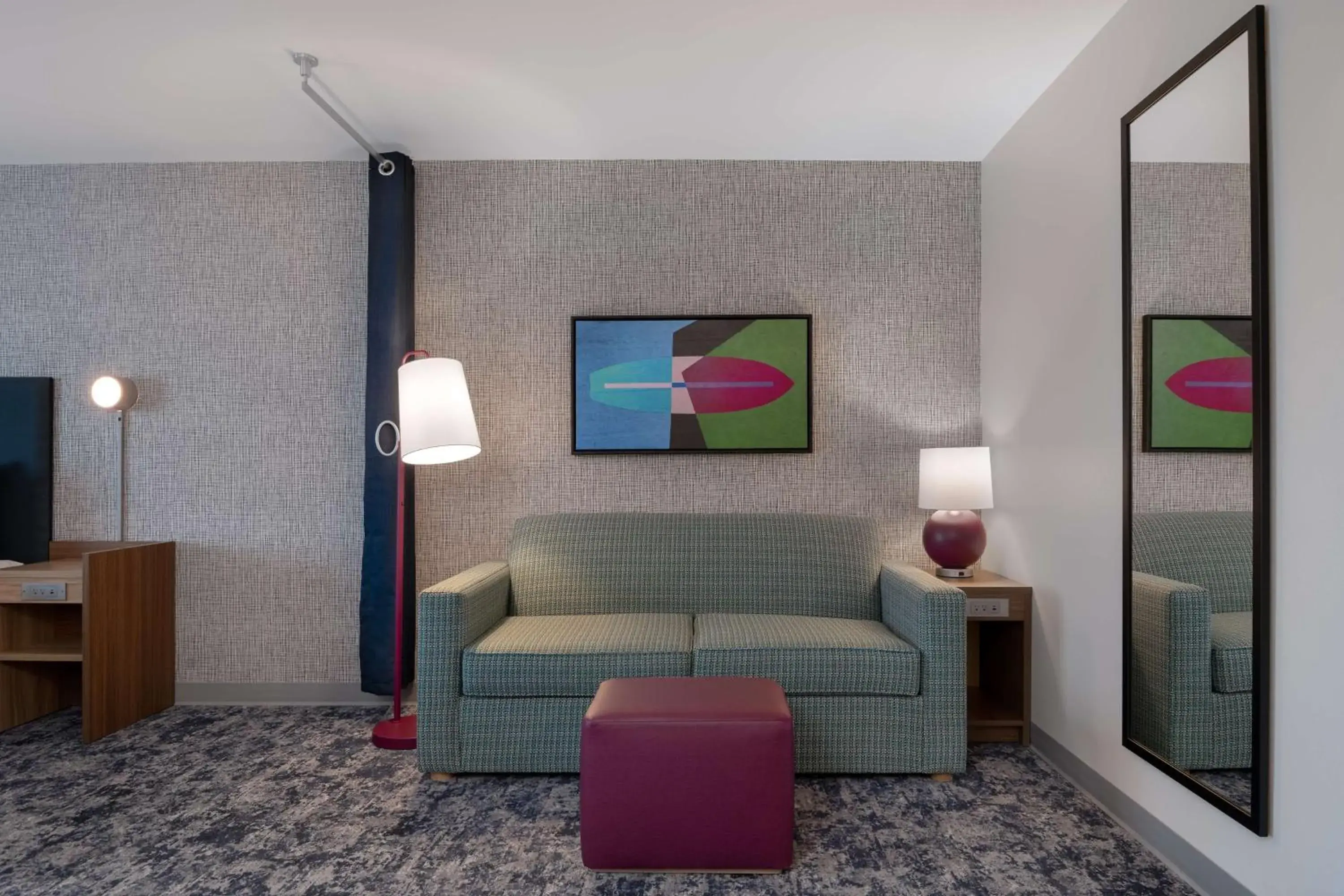 One-Bedroom King Suite with Bath Tub - Mobility Accessible in Home2 Suites By Hilton Sheboygan One-Bedroom King Suite with Bath Tub - Mobility Accessible in Home2 Suites By Hilton Sheboygan