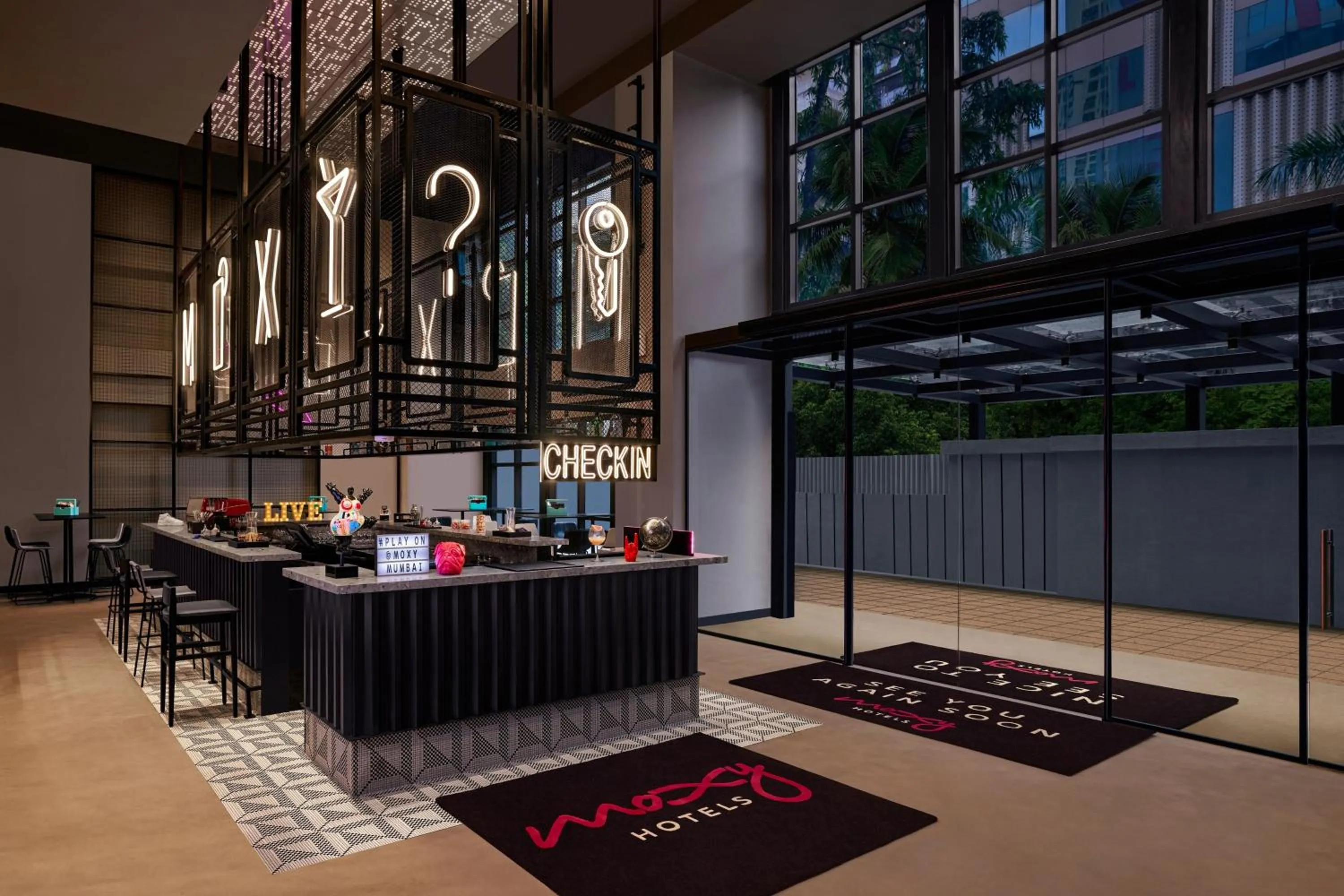 Lobby or reception in Moxy Mumbai Andheri West