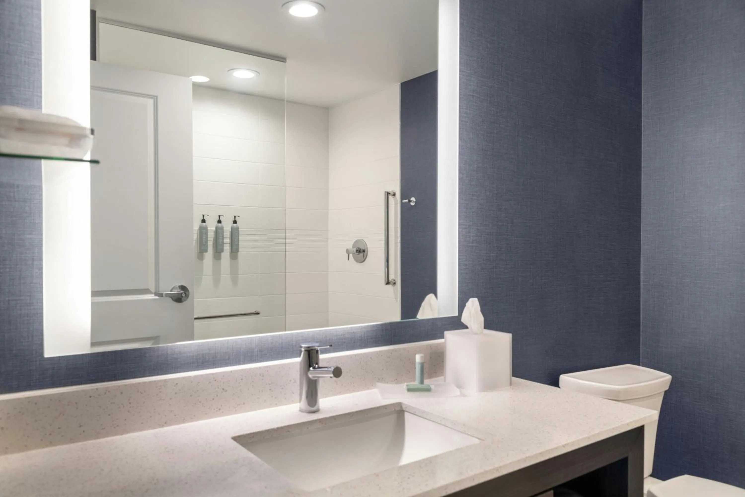 Bathroom in Residence Inn by Marriott Detroit Dearborn