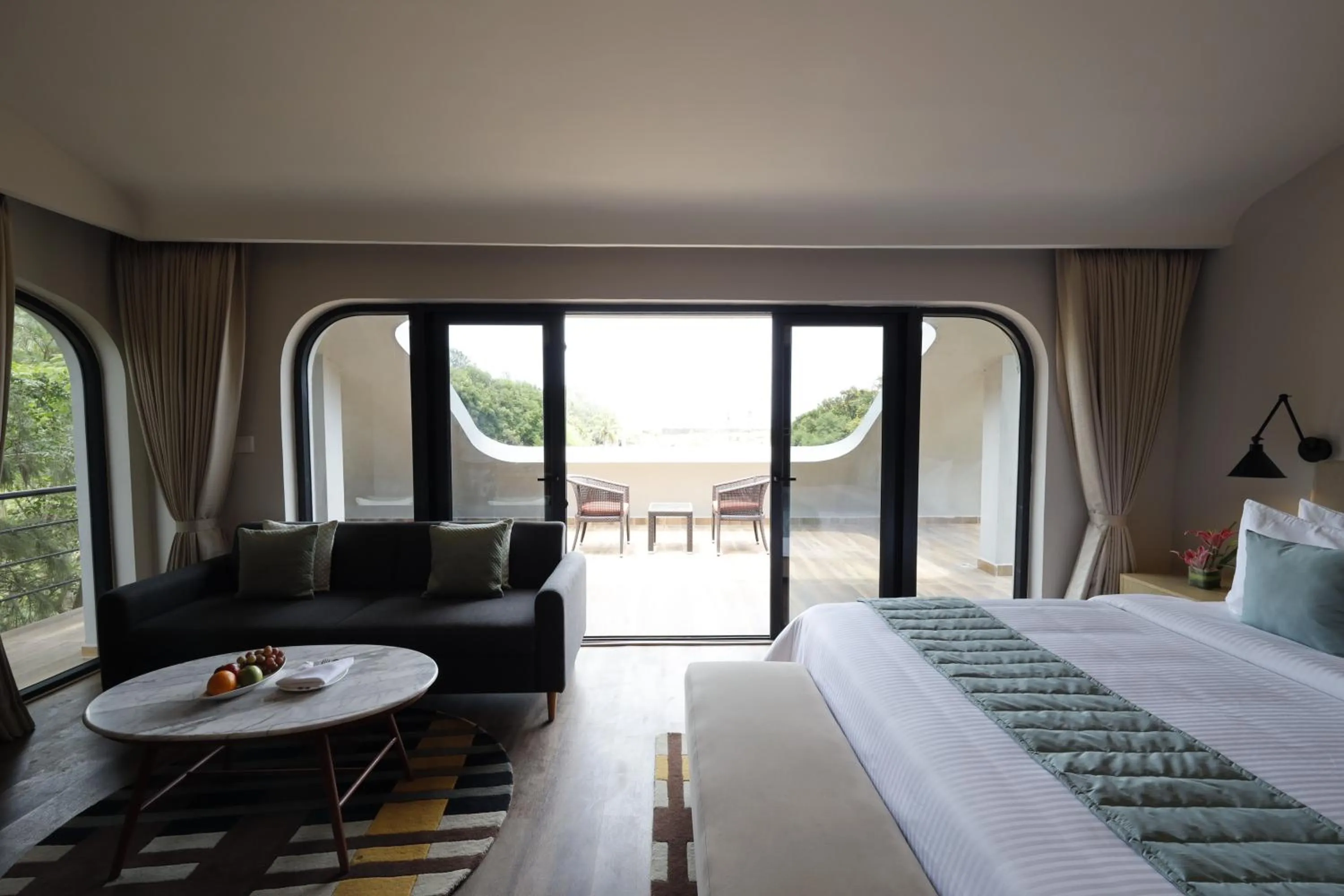 Seating area, Bed in Fortune Beach Resort ECR, Chennai - Member ITC Hotels' Group