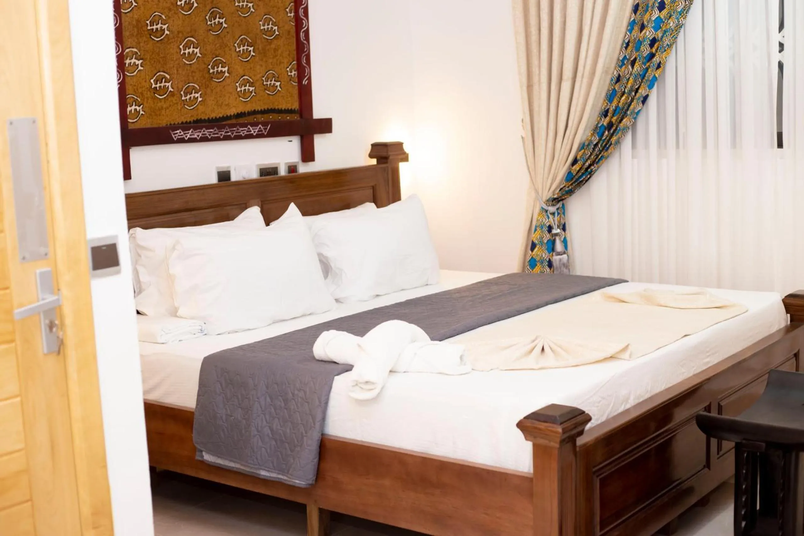 Bed in Asantewaa Premier Hotel