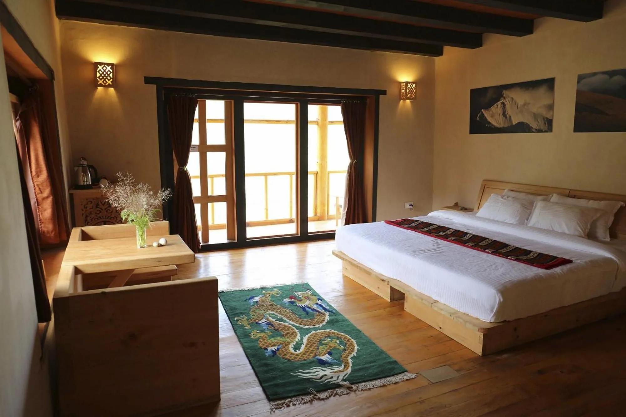 Photo of the whole room, Bed in Wangdue Ecolodge