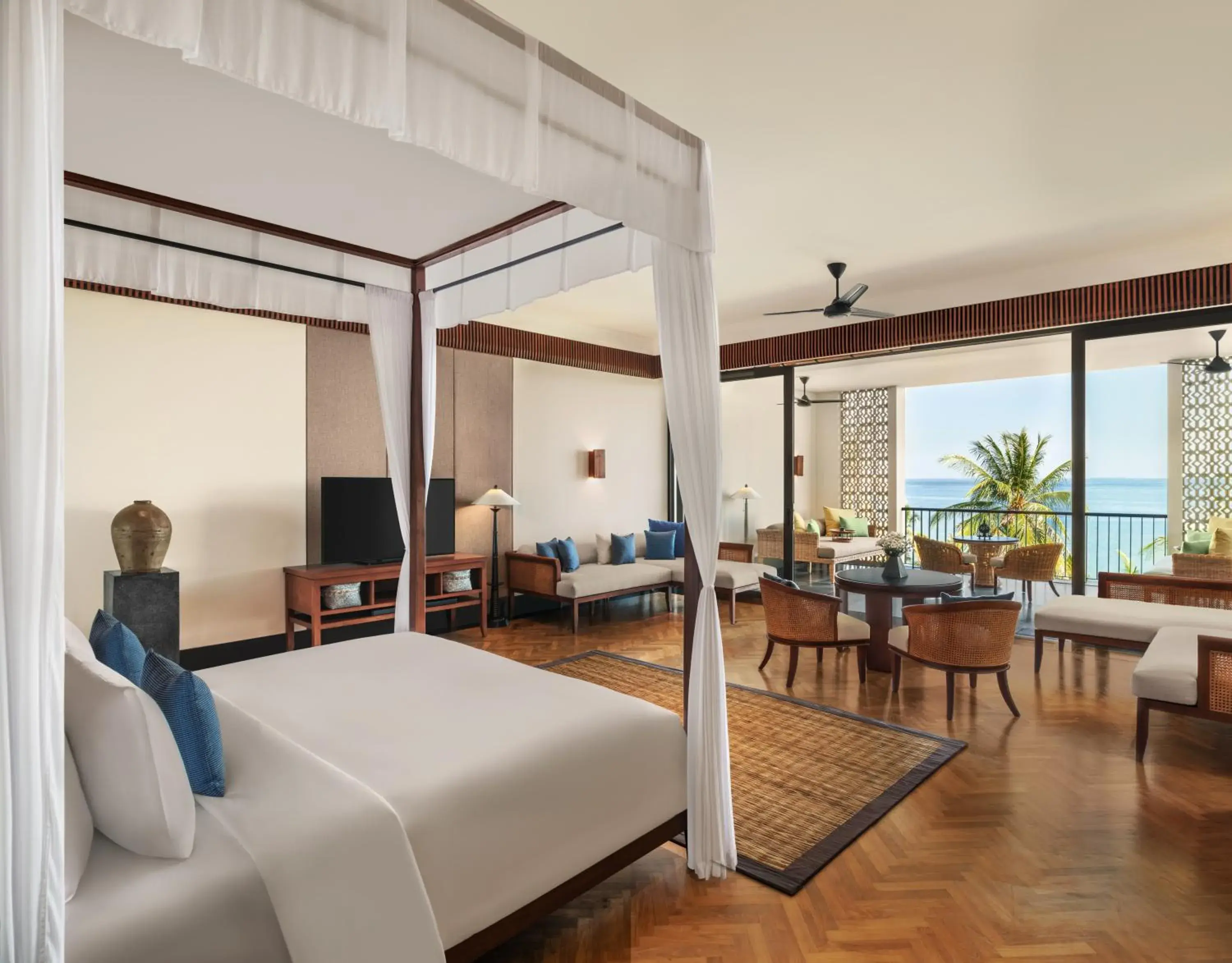 Deluxe King Suite with Balcony and Ocean View - High Floor in The Sira, a Luxury Collection Resort and Spa, Lombok Deluxe King Suite with Balcony and Ocean View - High Floor in The Sira, a Luxury Collection Resort and Spa, Lombok
