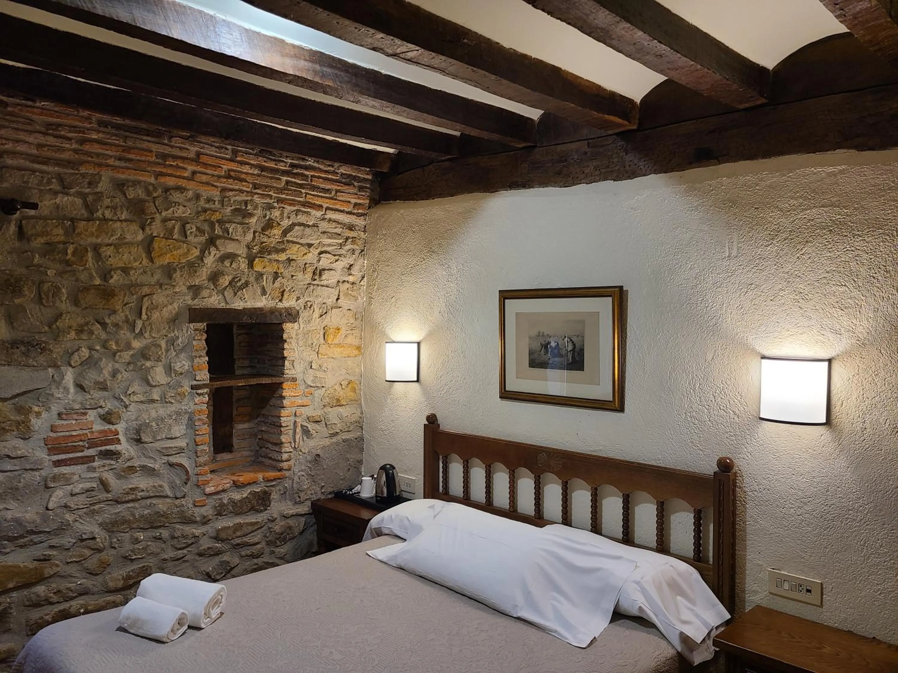 Bed in Hotel Convento San Roque