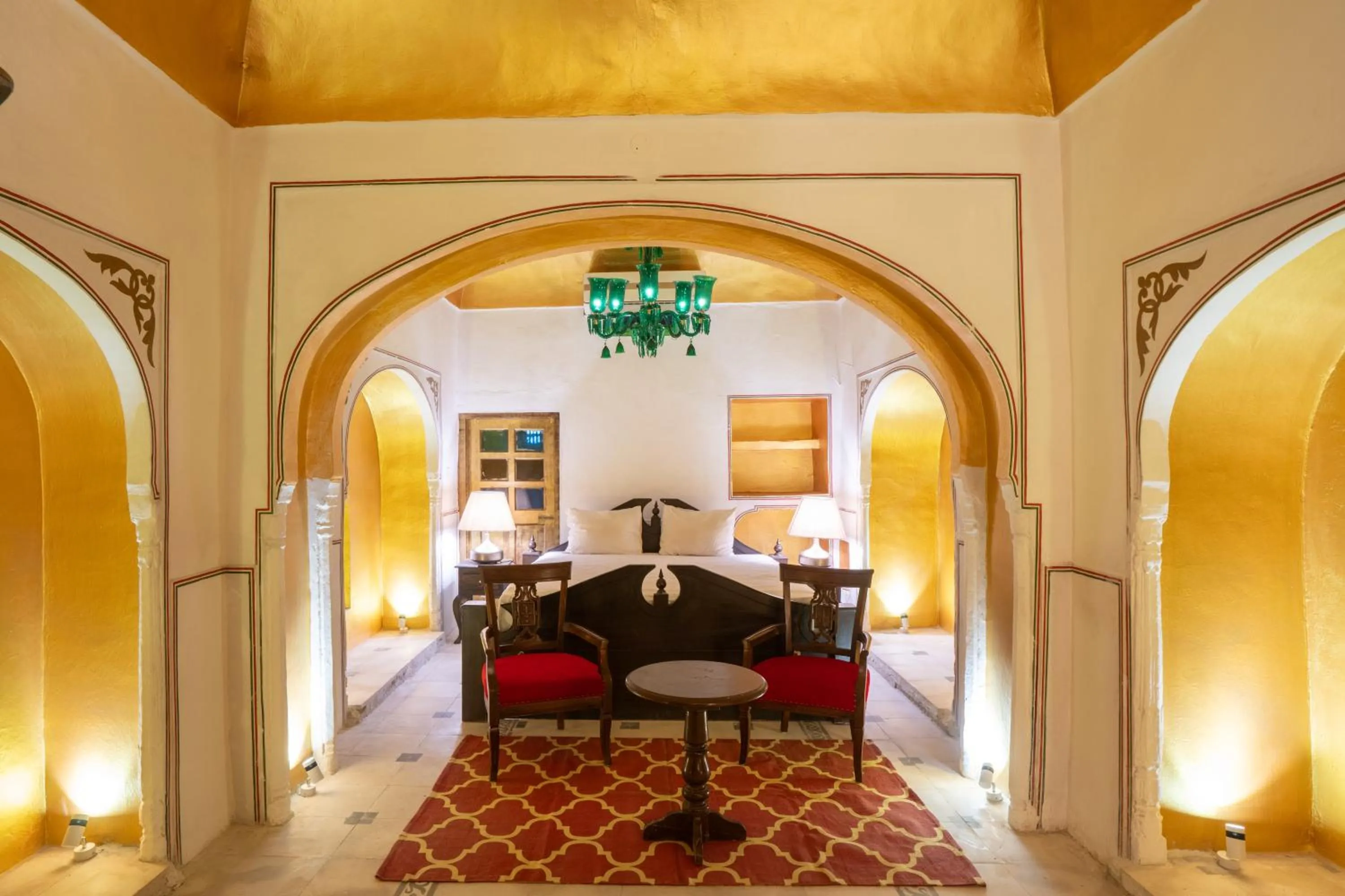 Bed in Medieval Forts, Kalwar, Jaipur