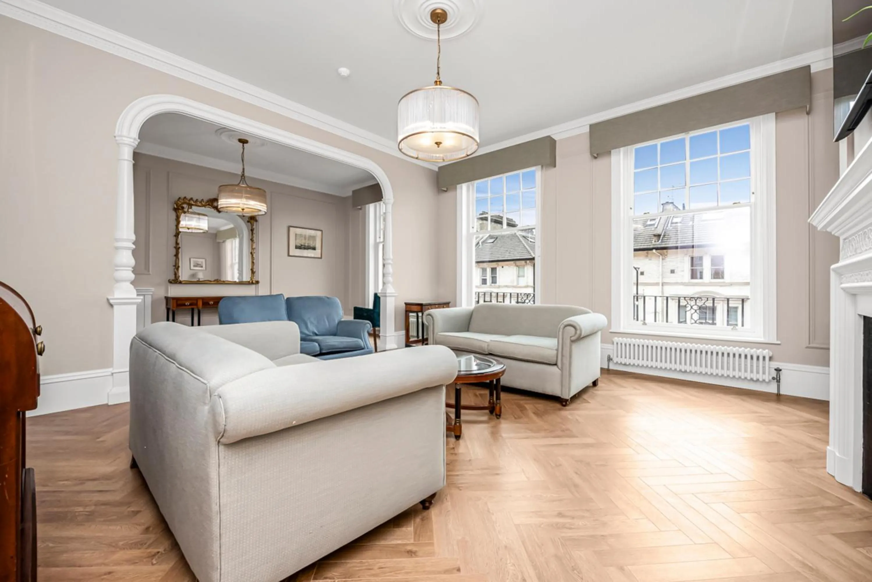 Living room, Bed in No1 The Mansions By Mansley