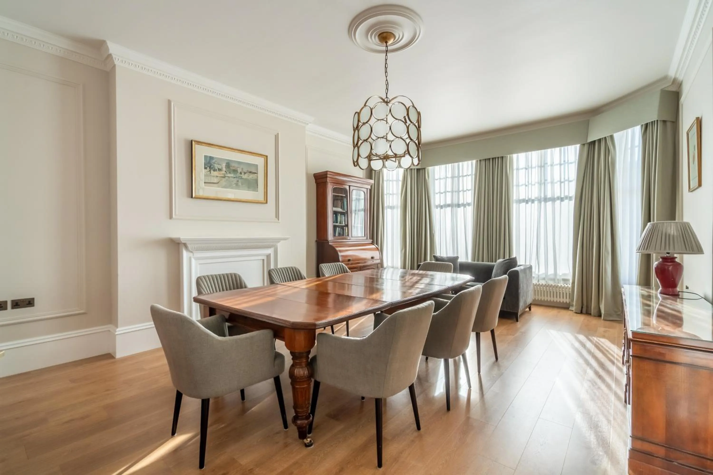 Dining area in No1 The Mansions By Mansley