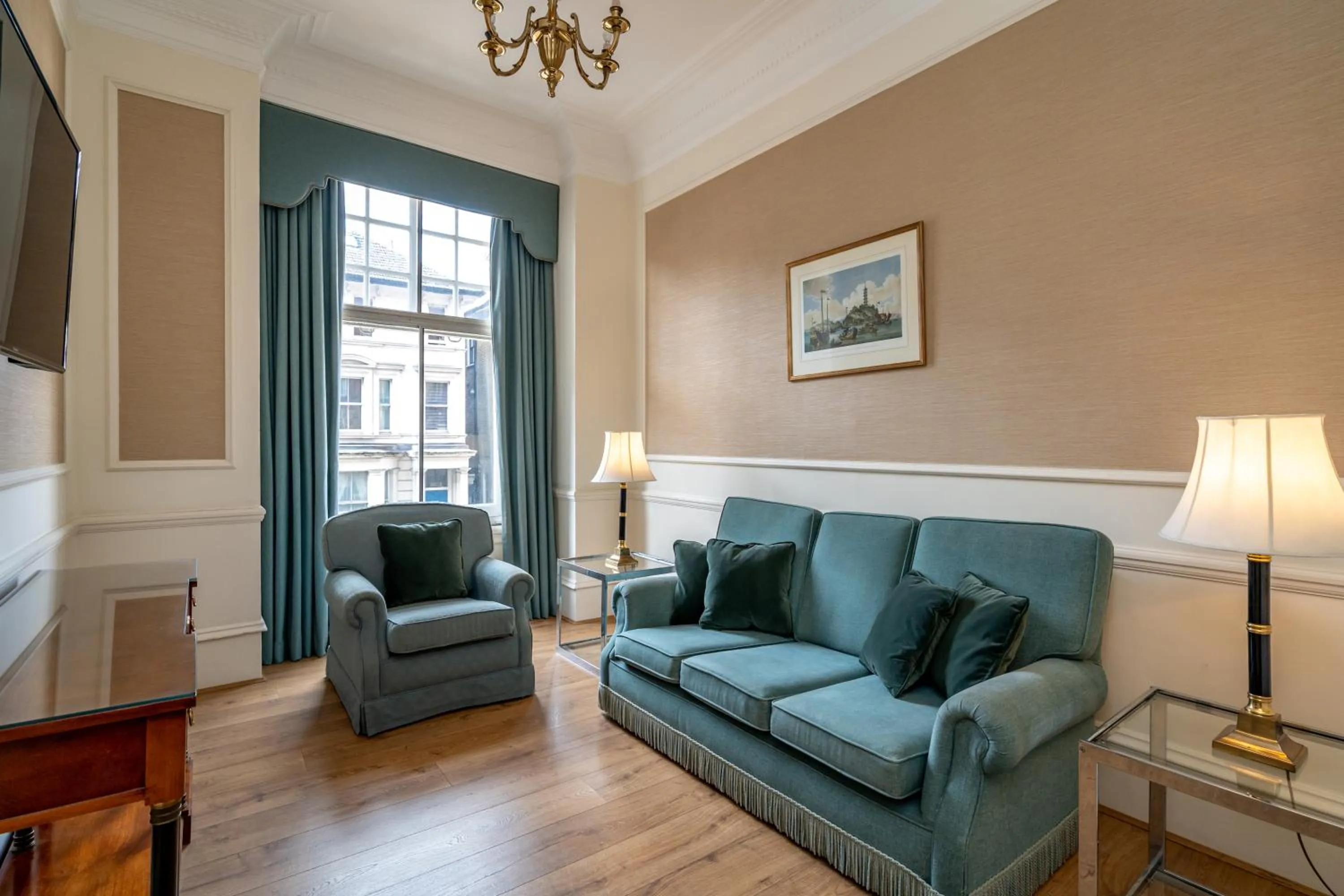 Seating area in No1 The Mansions By Mansley