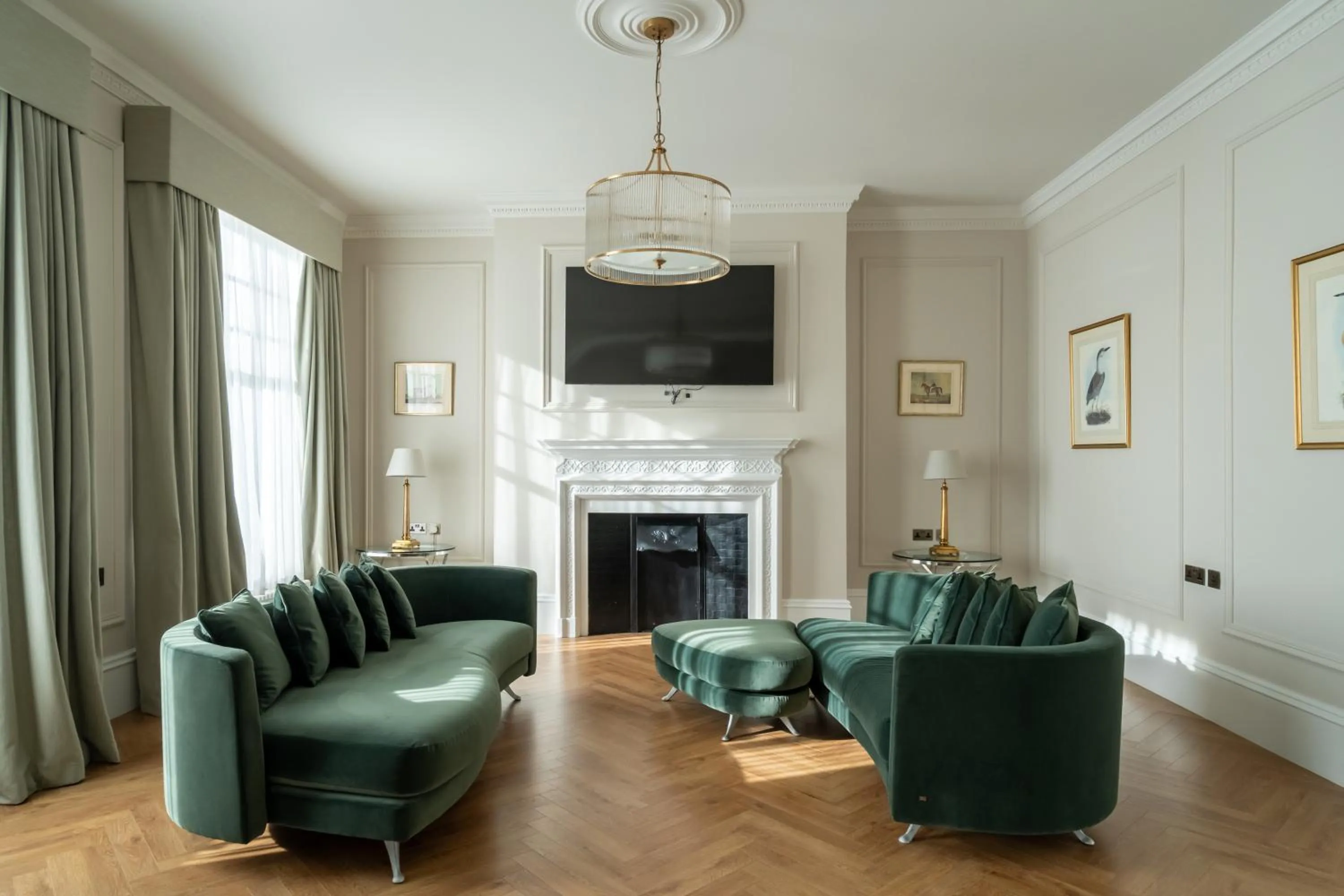 Living room in No1 The Mansions By Mansley