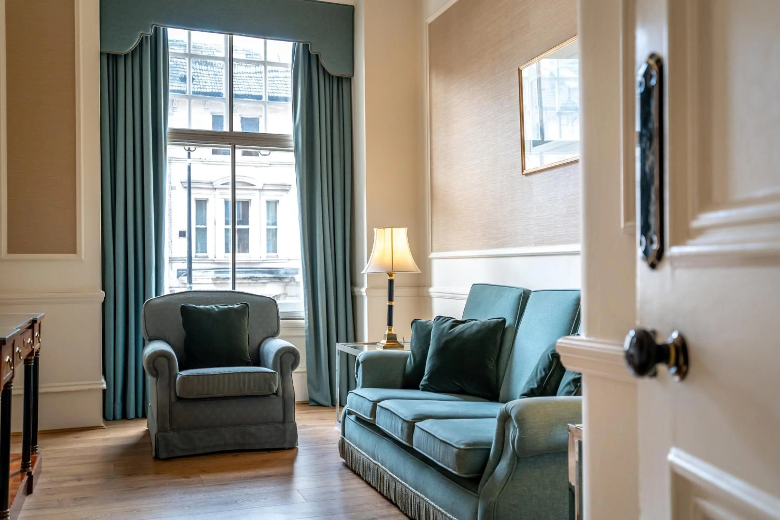 Seating area in No1 The Mansions By Mansley