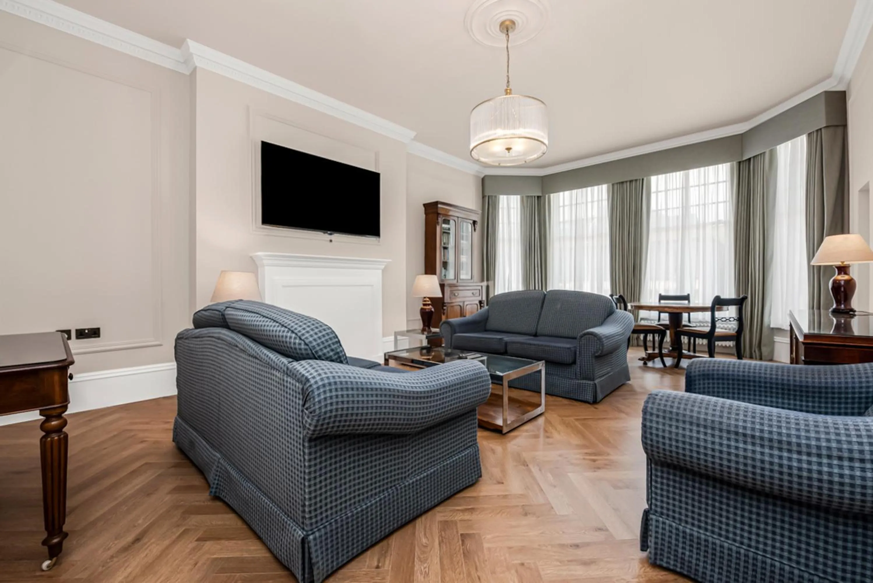Living room in No1 The Mansions By Mansley