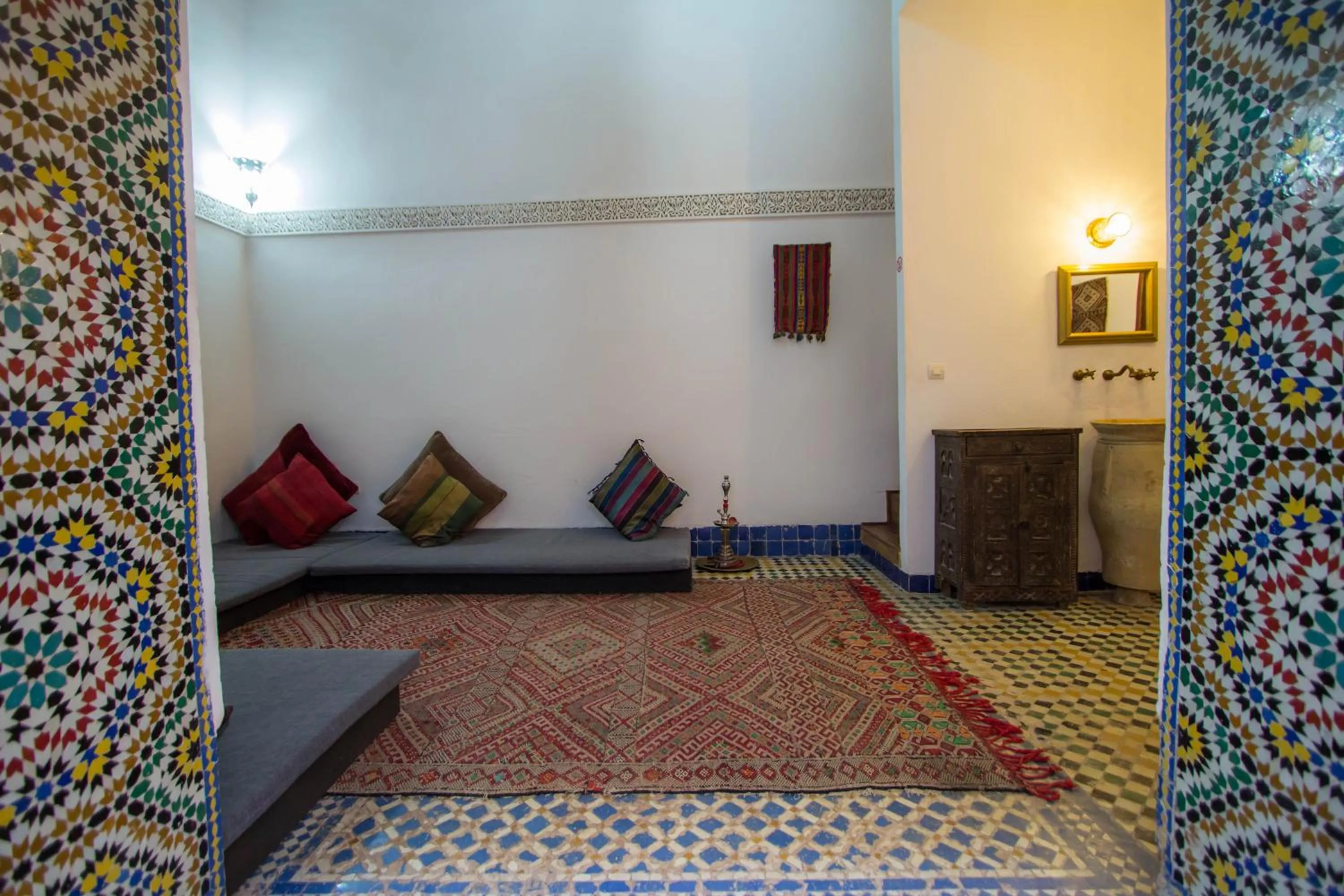 Decorative detail, Seating Area in Dar Nejma