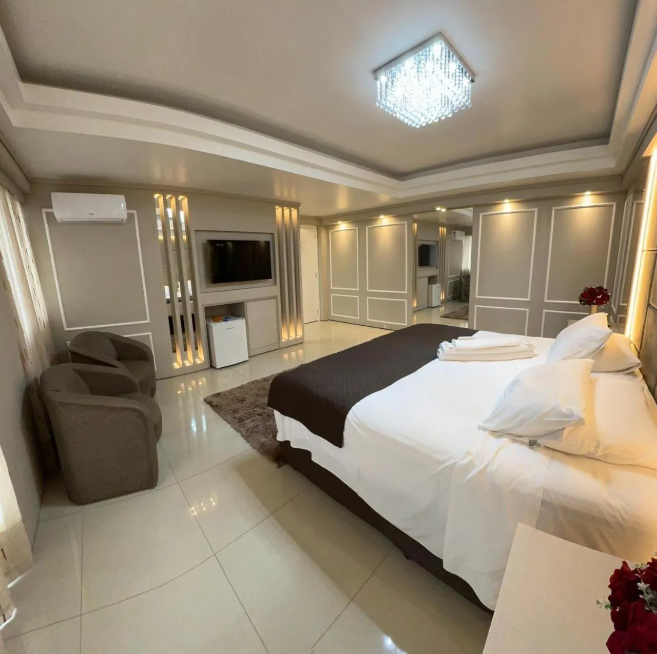 Bed in Hotel Joaçaba