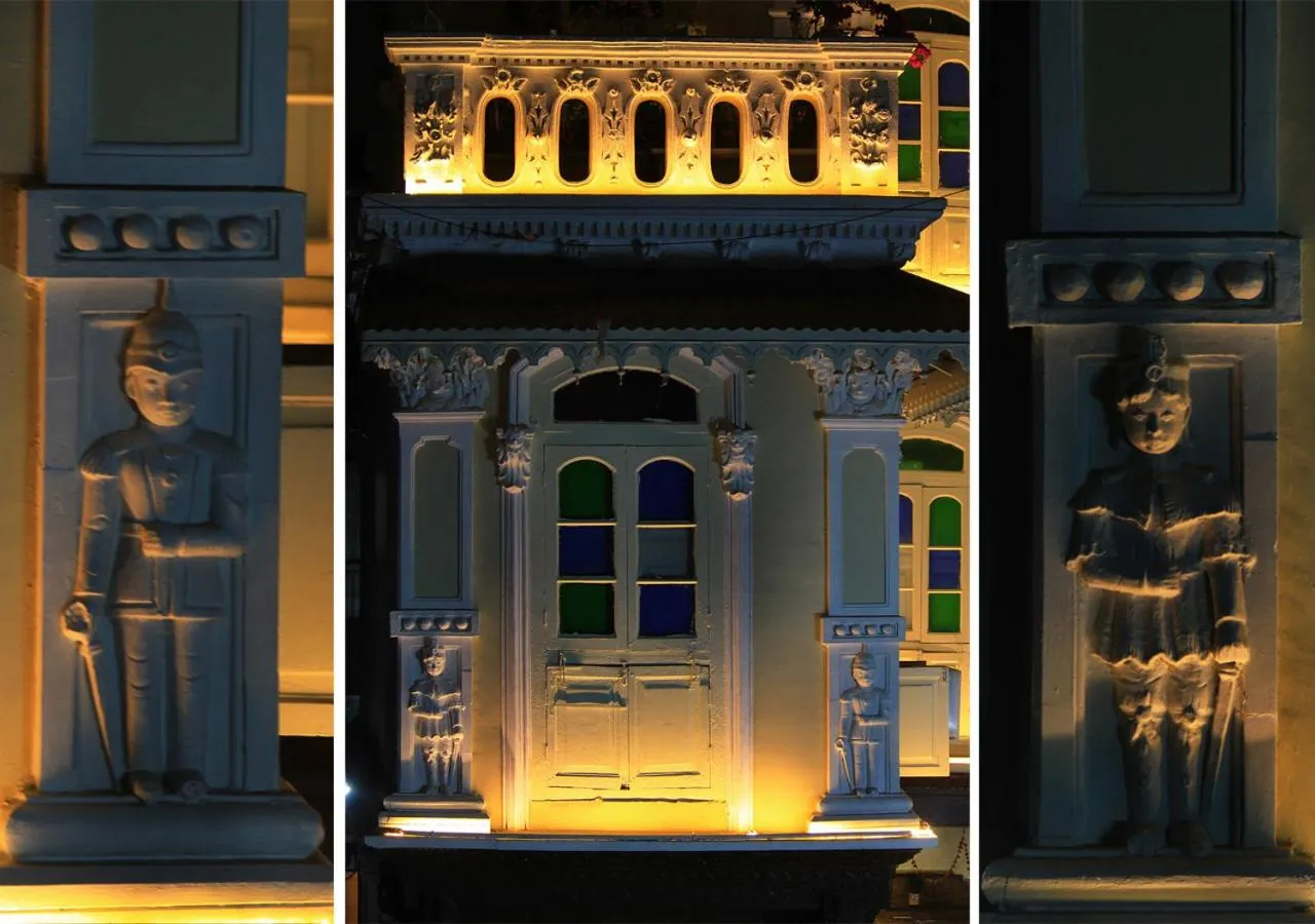 Facade/entrance in French Haveli