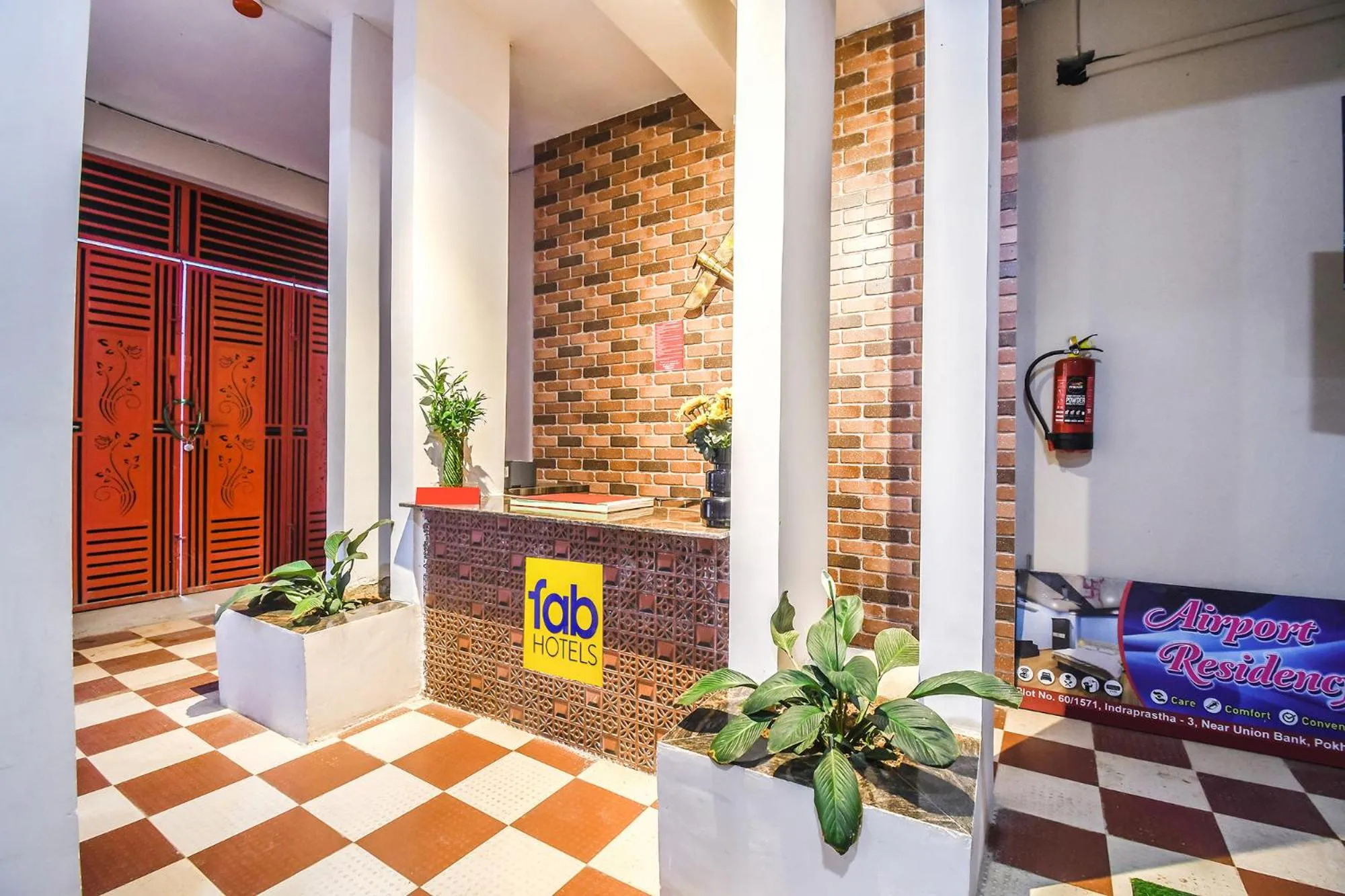 Lobby or reception in FabHotel Airport Residency I
