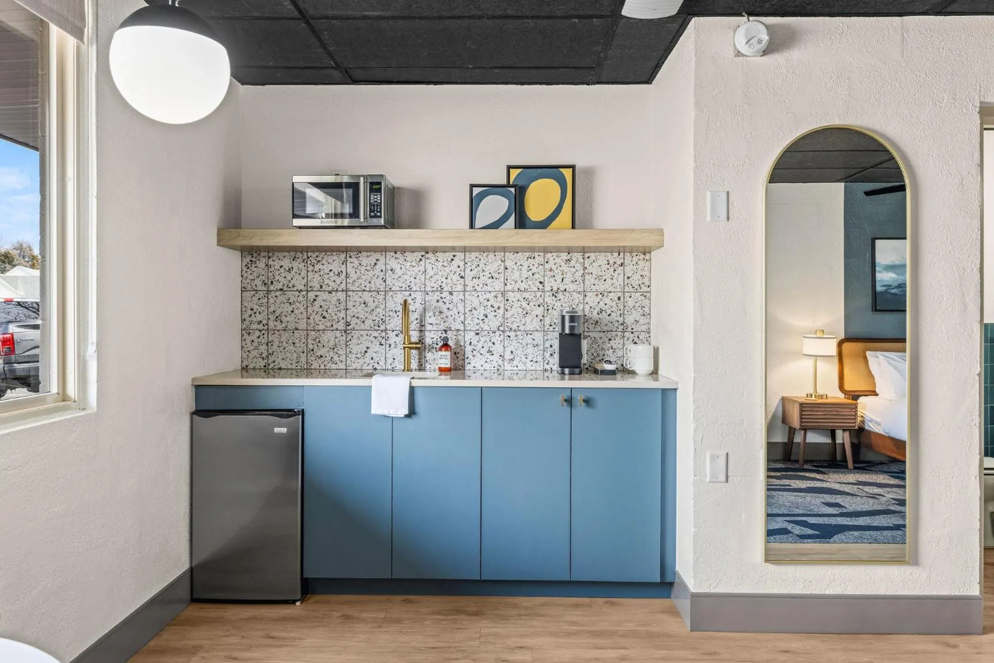 Kitchen or kitchenette in Arka Motel