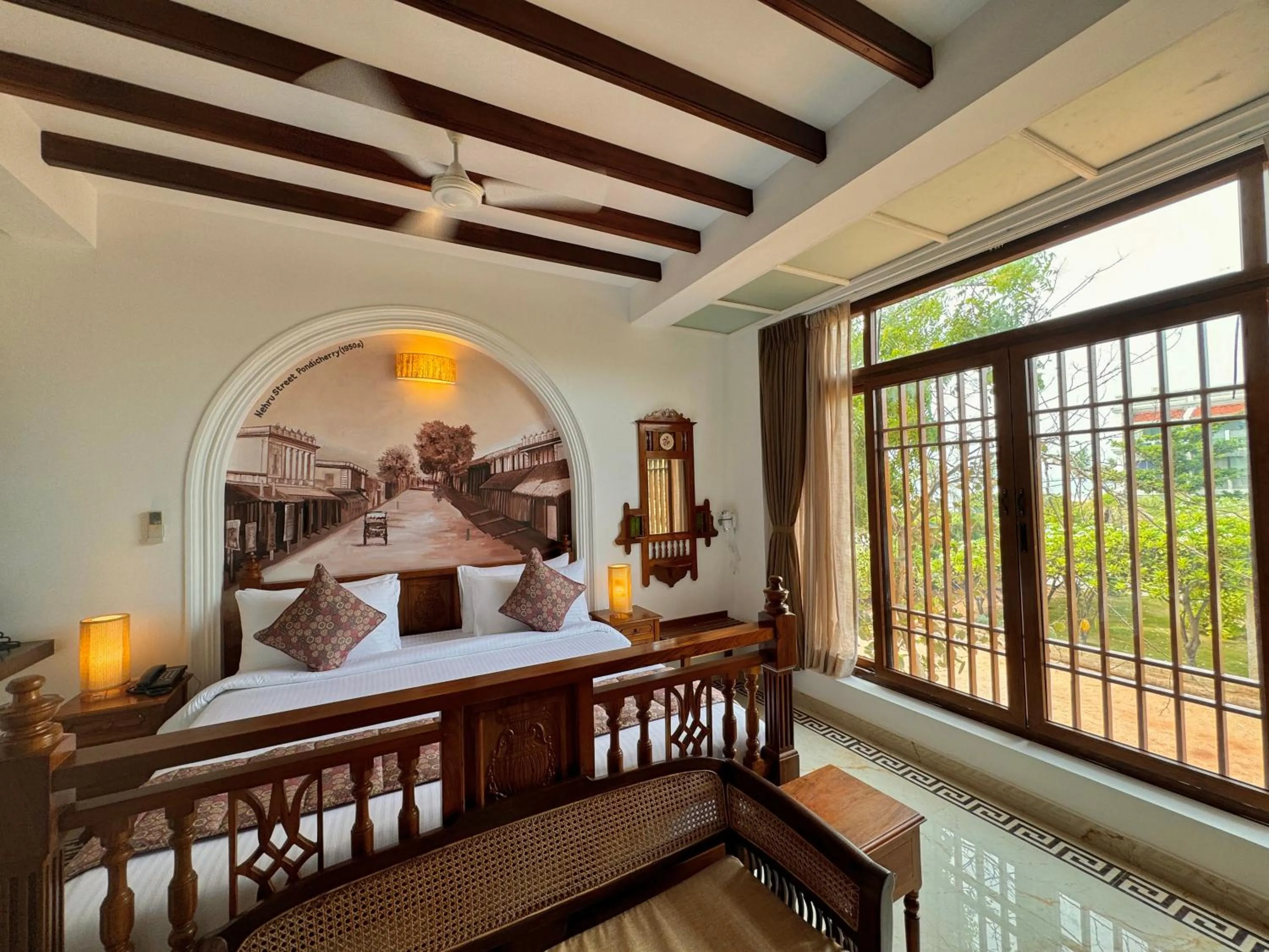 Bed in La Plage Seaview Suites