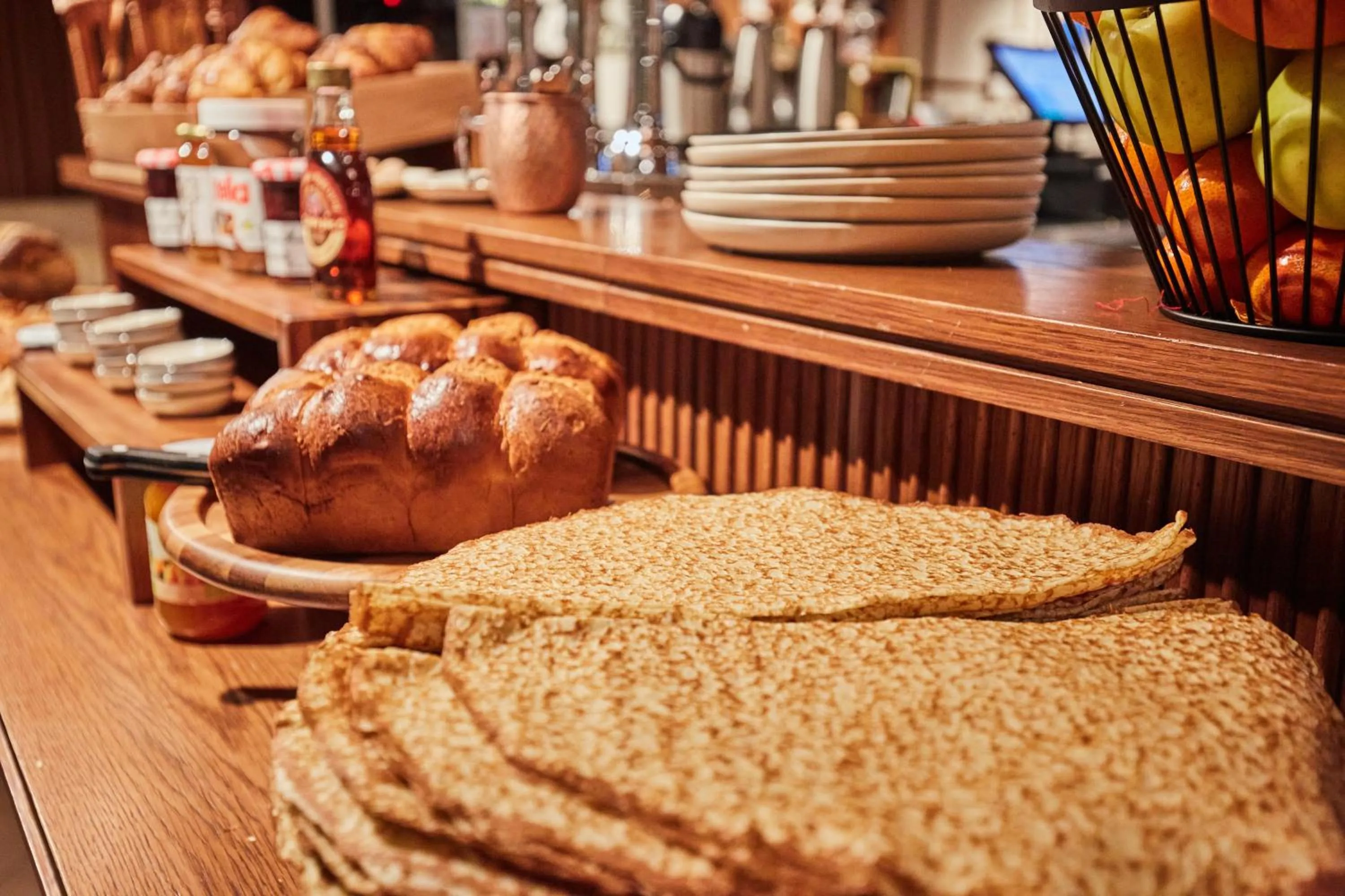 Buffet breakfast in Appart Hotel Paris Levallois Maurice Ravel