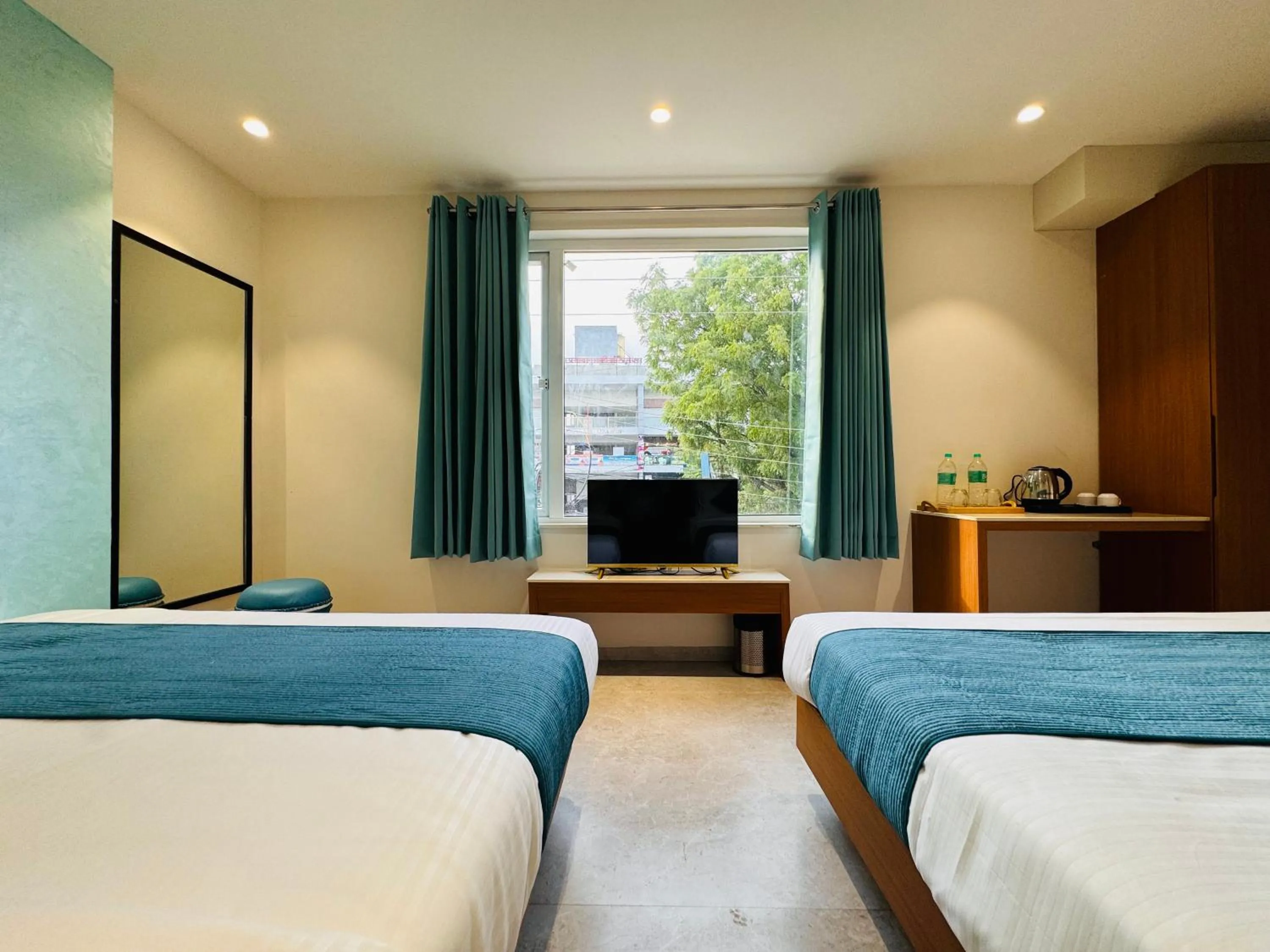 Bed in Hotel Rudhav Palace