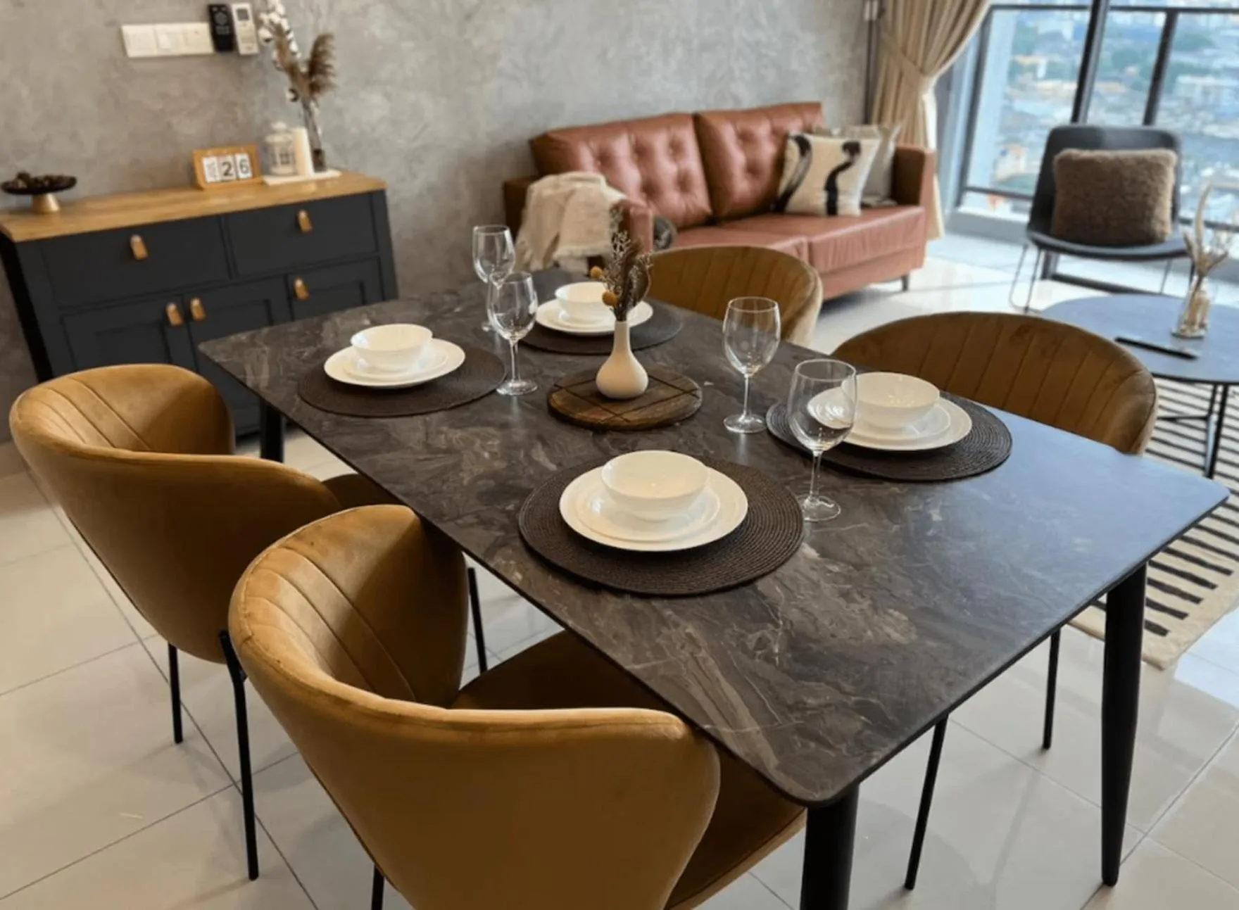 Dining area in Trion Kuala Lumpur