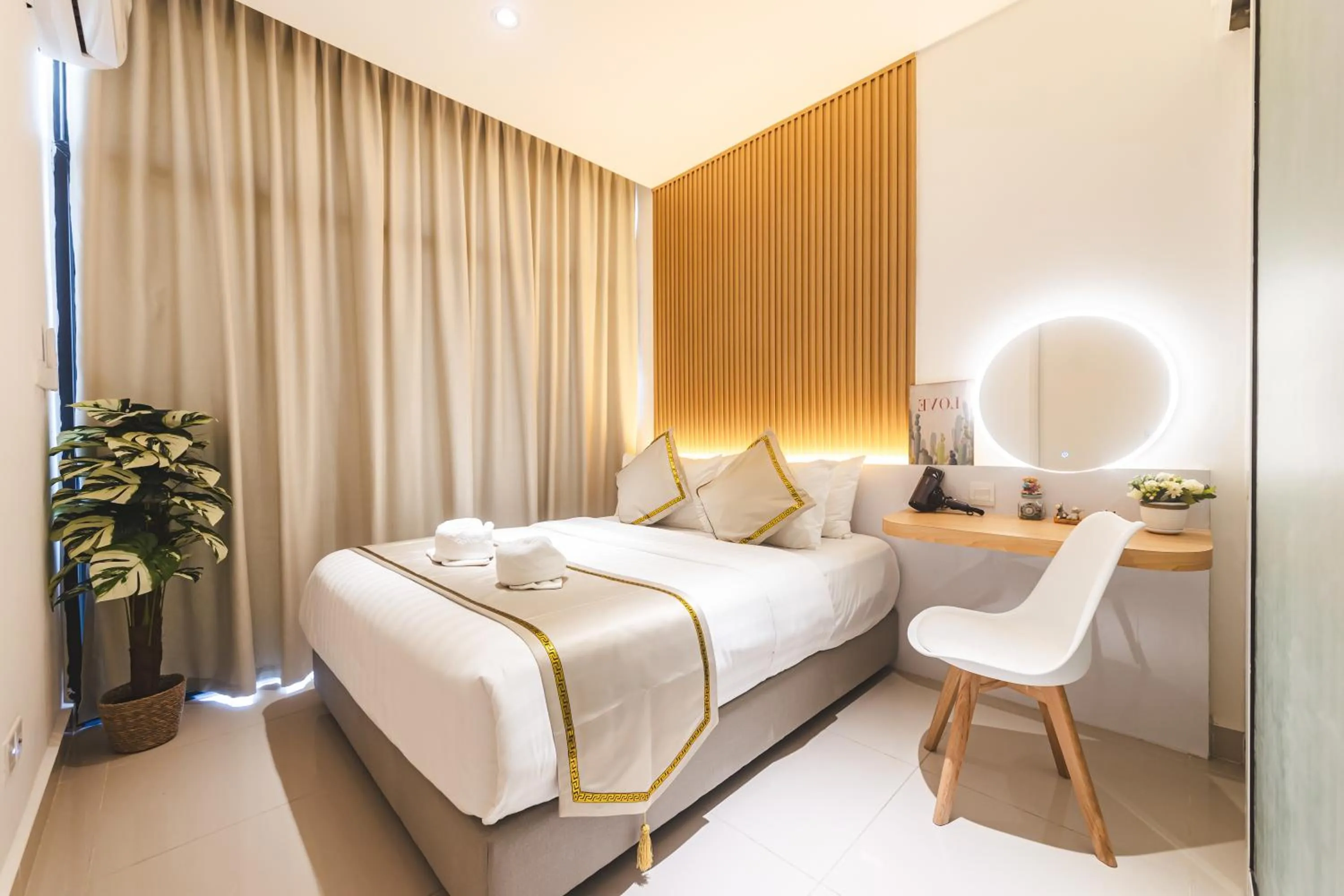 Bed in Beautiful Seaview Suites at The Shore Kota Kinabalu