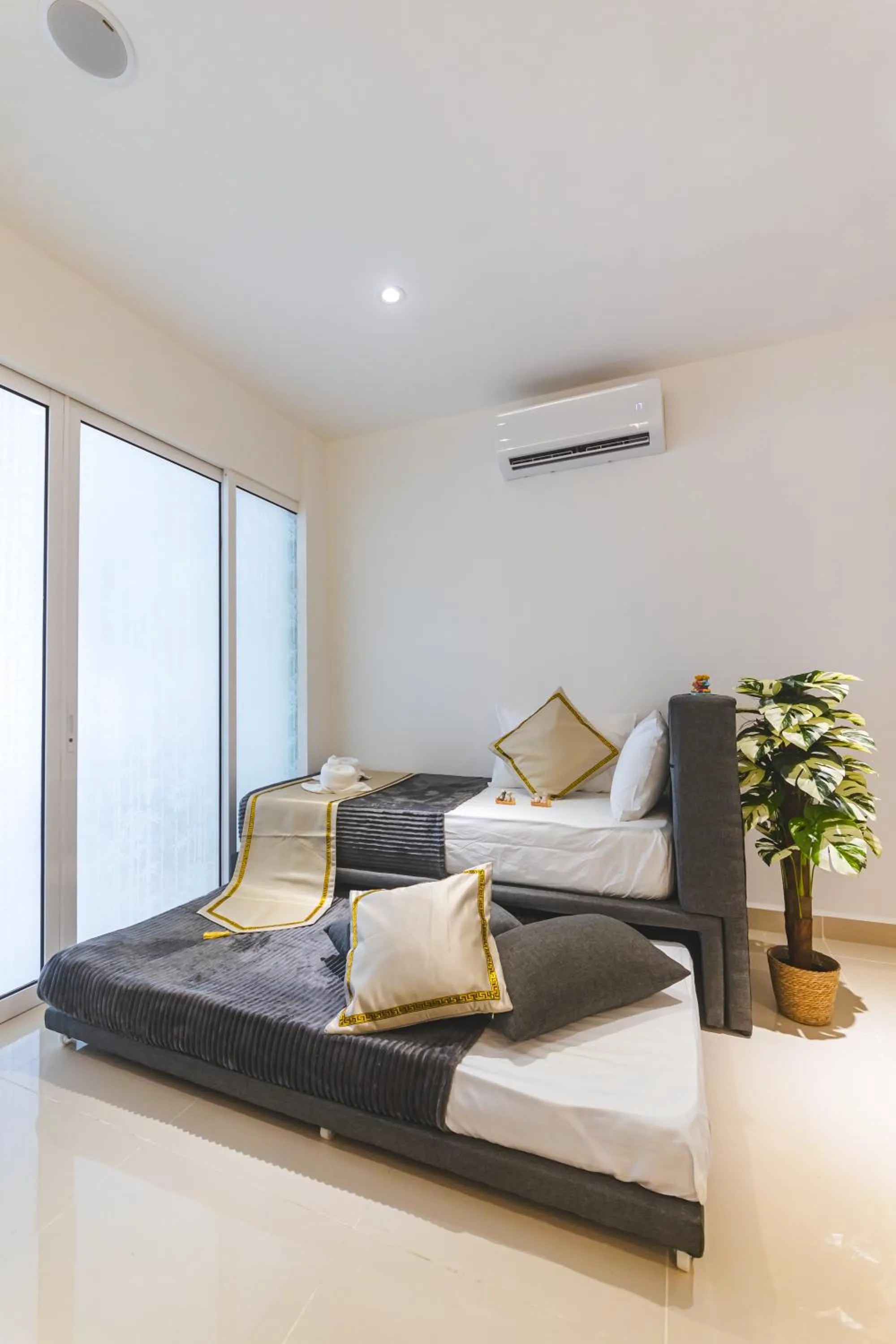 Bed in Beautiful Seaview Suites at The Shore Kota Kinabalu