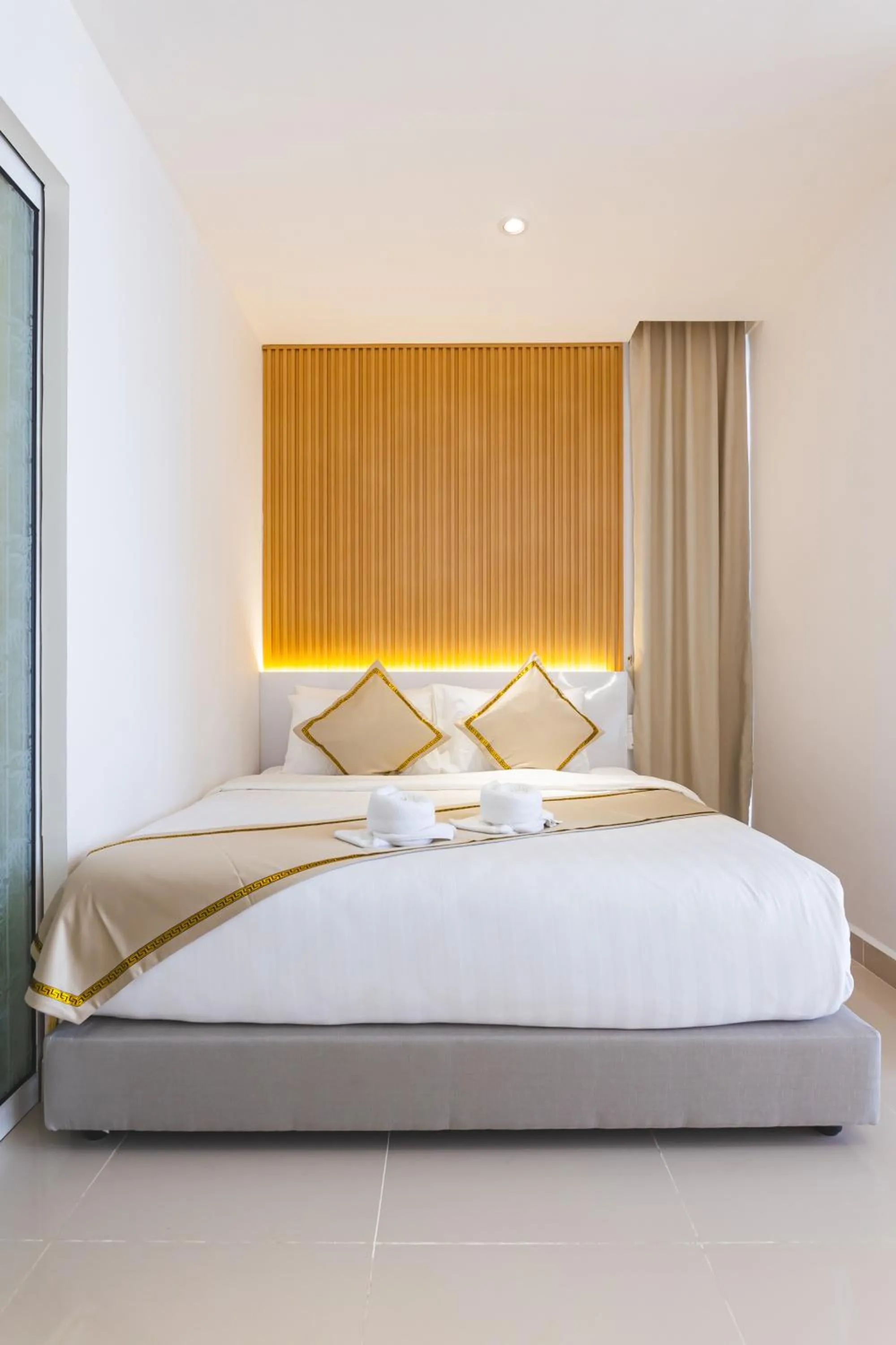 Bed in Beautiful Seaview Suites at The Shore Kota Kinabalu