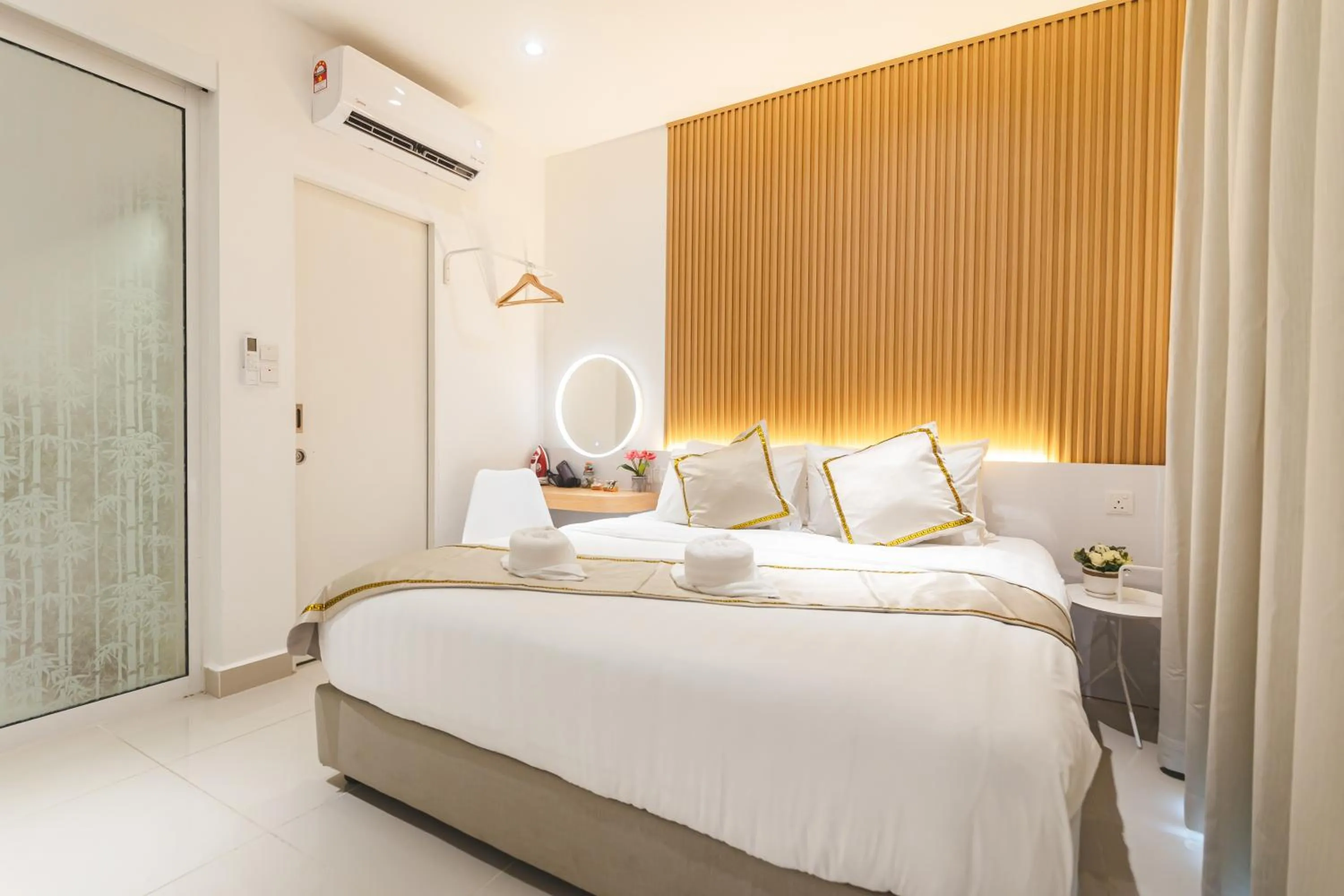 Bed in Beautiful Seaview Suites at The Shore Kota Kinabalu